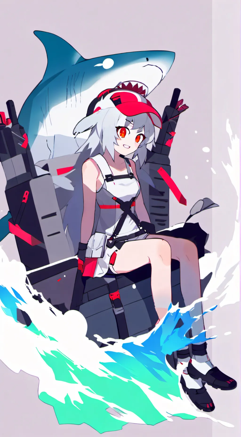 ai character: Shork from K.P :3 background