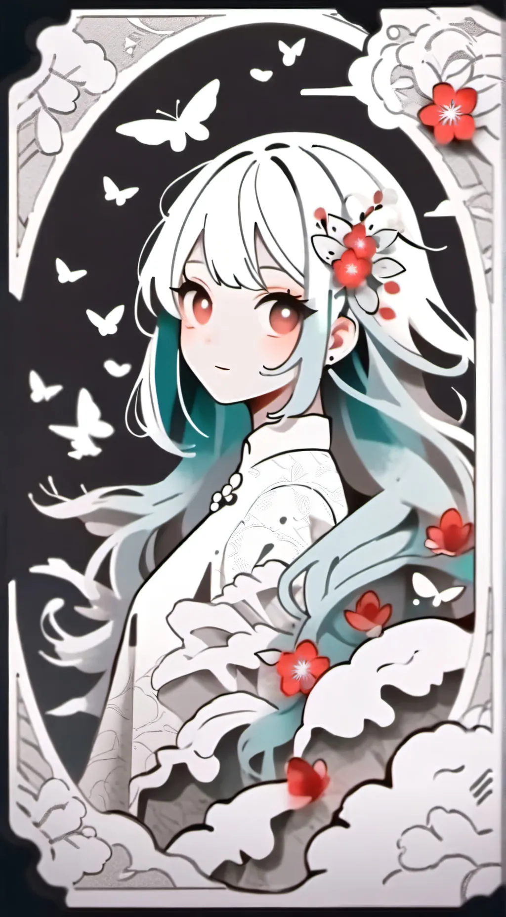 ai character: Yukino Shirayuki background