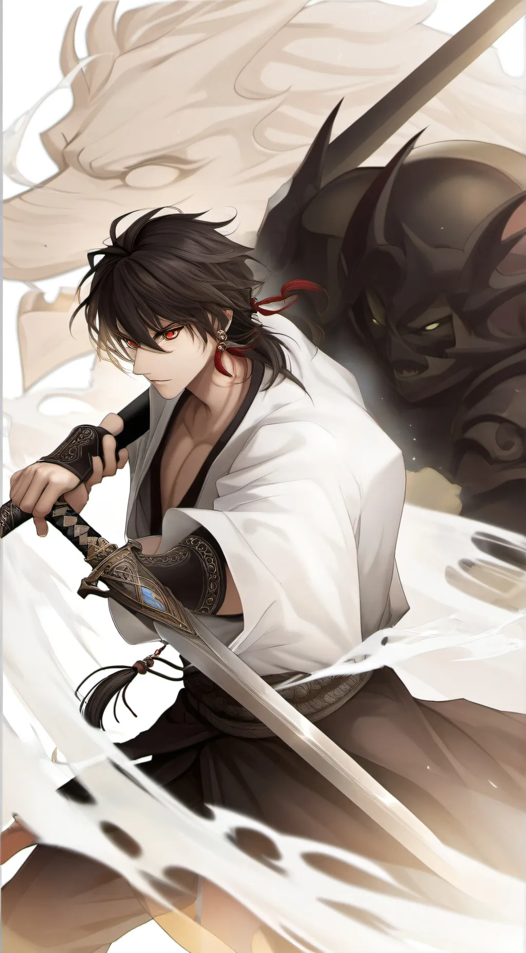 ai character: demon slayer background