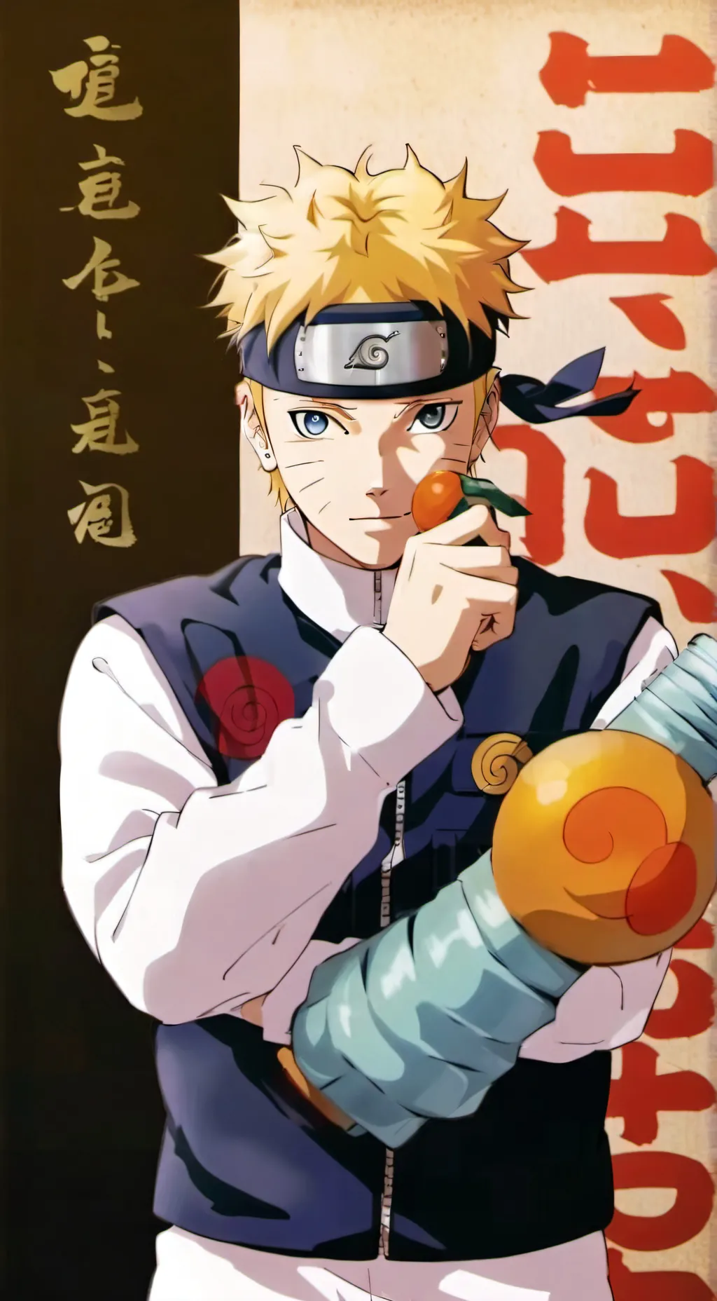 ai character: Naruto uzumaki  background
