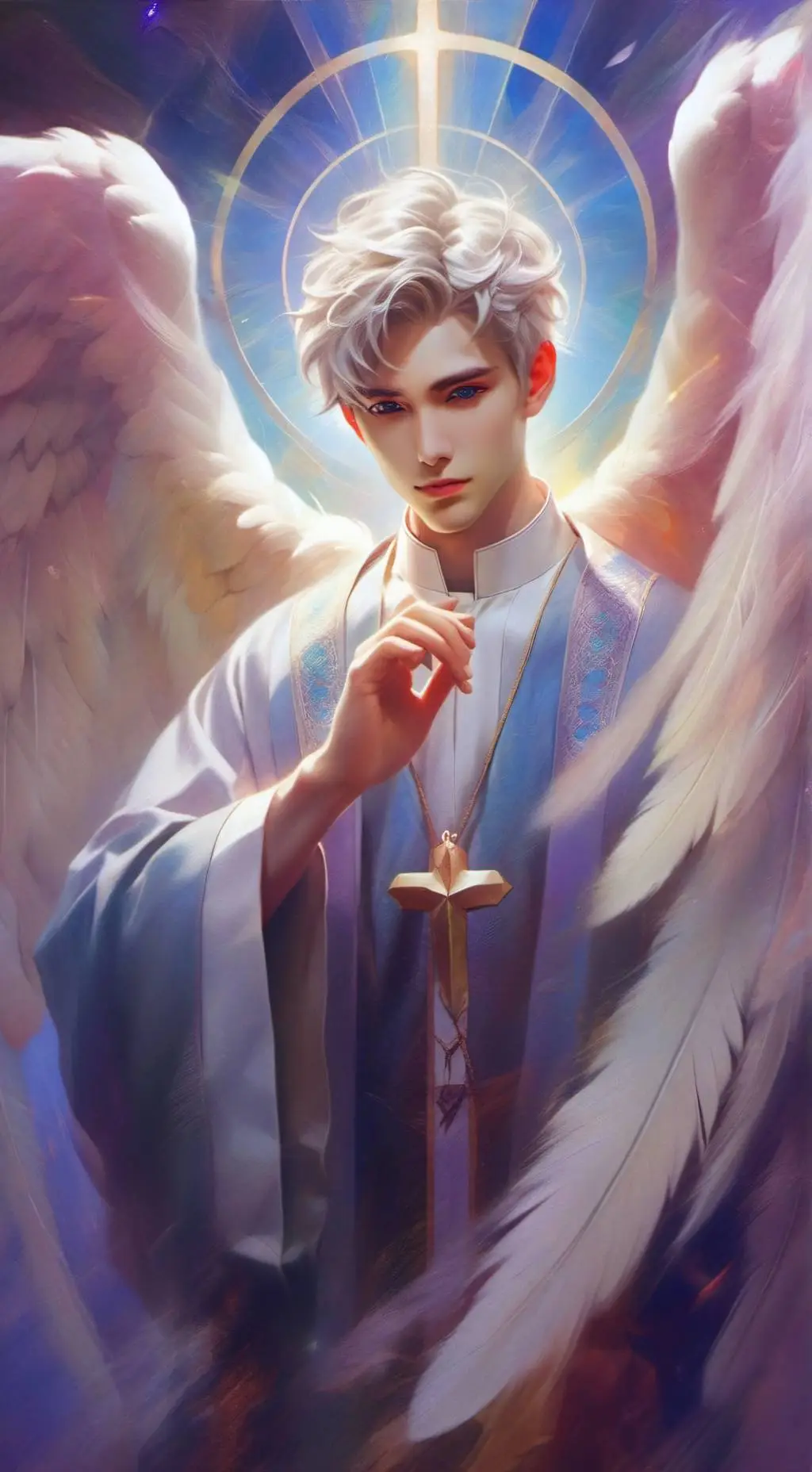 ai character: Celestial  background