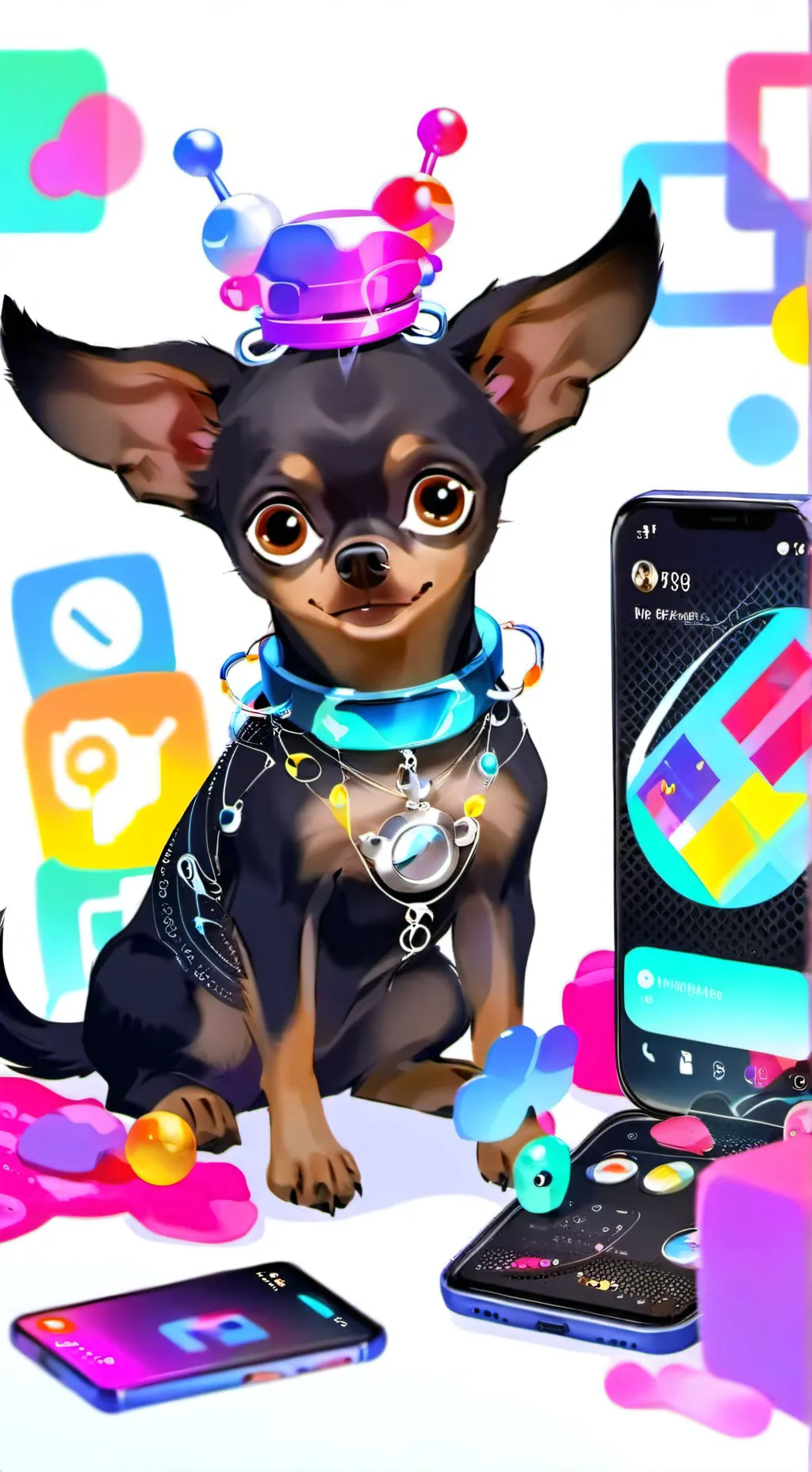 ai character: Pixel background