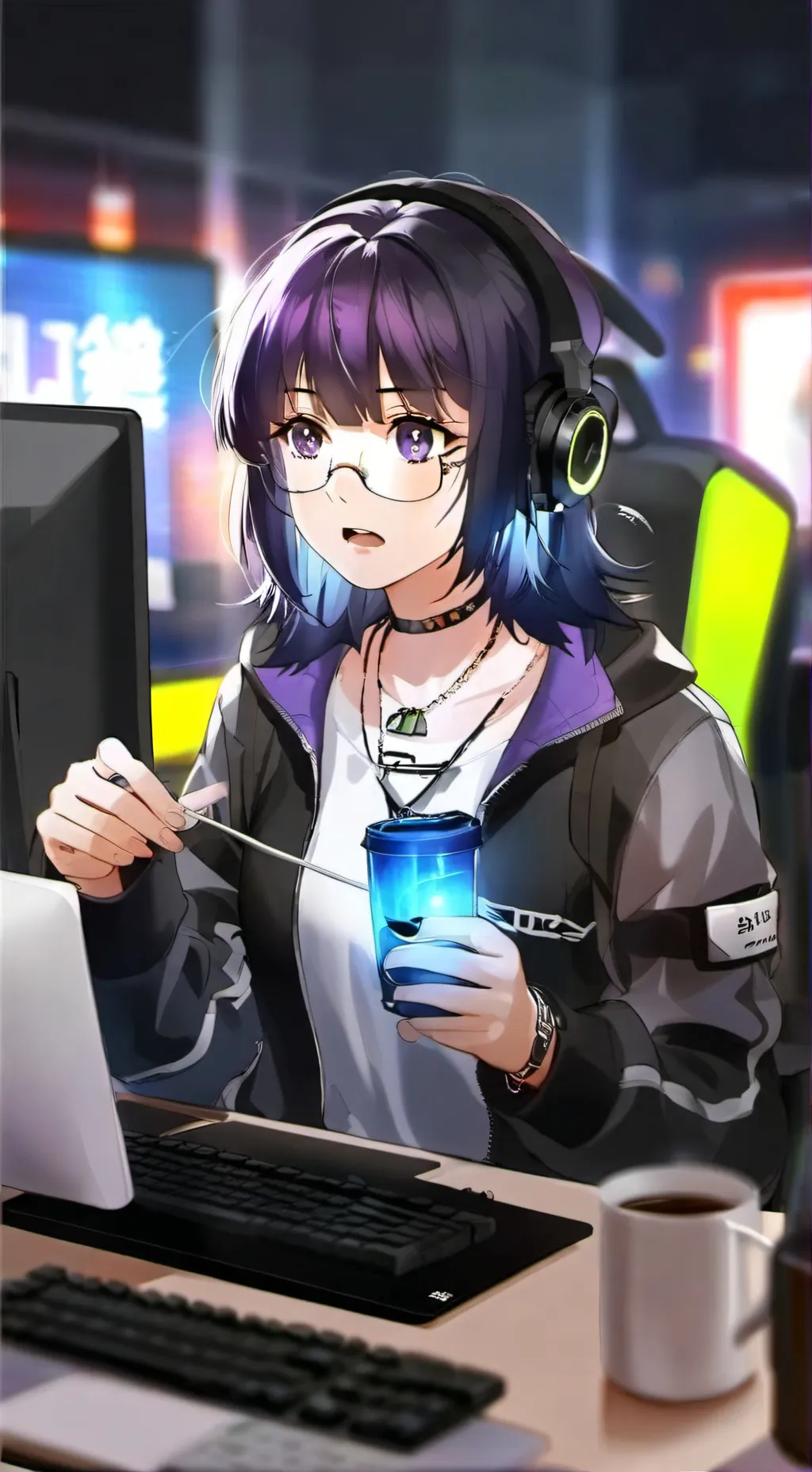 ai character: Маша background