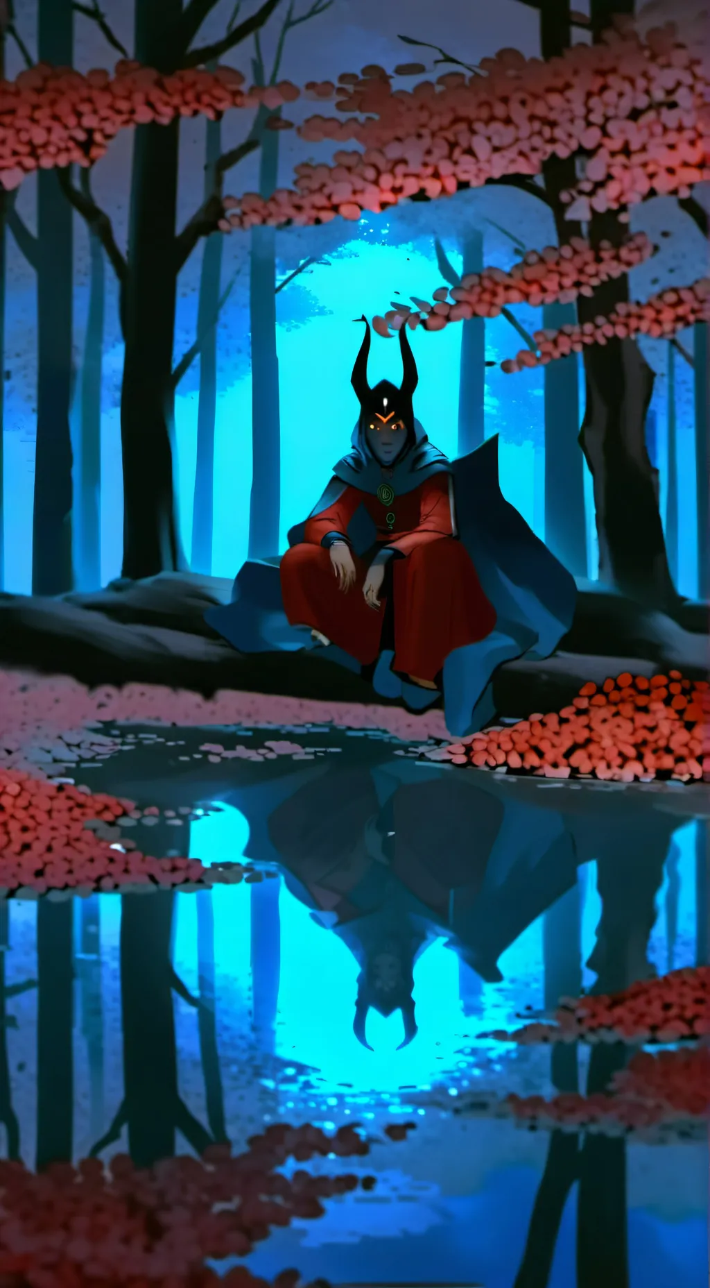 ai character: Minecraft Warden  background