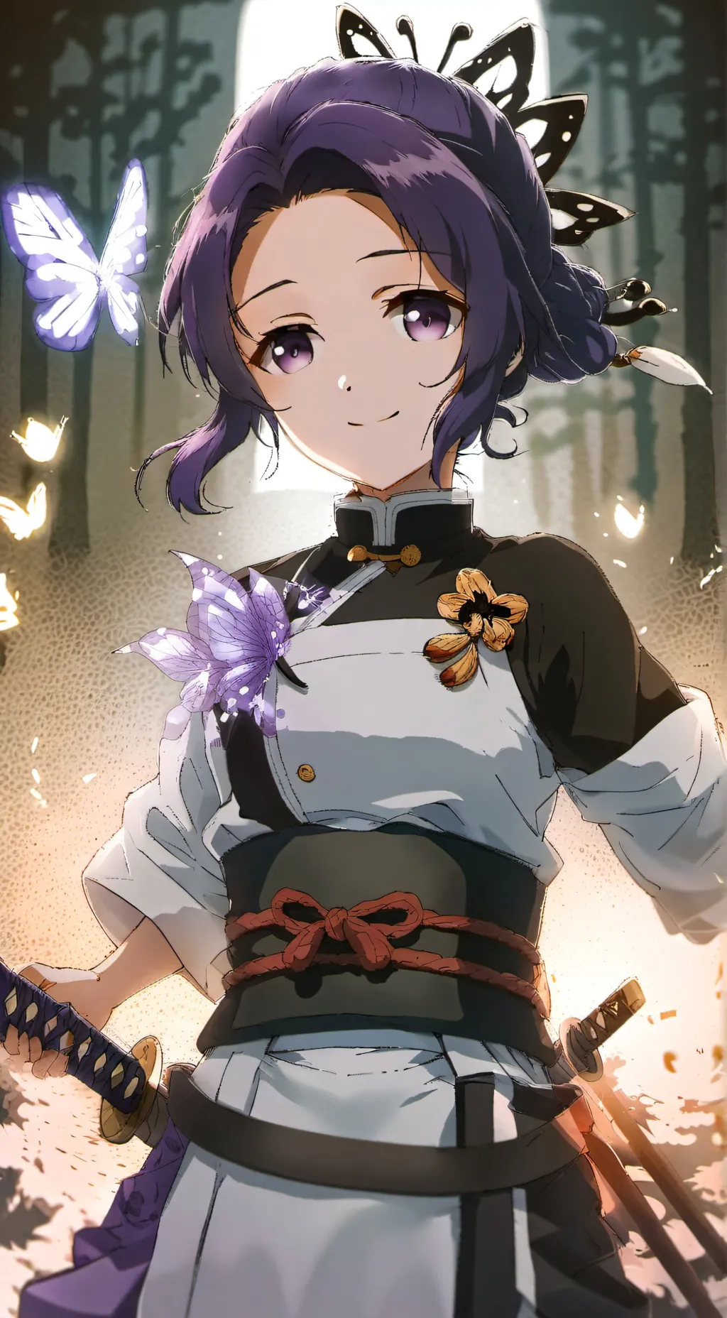 ai character: Shinobu  background