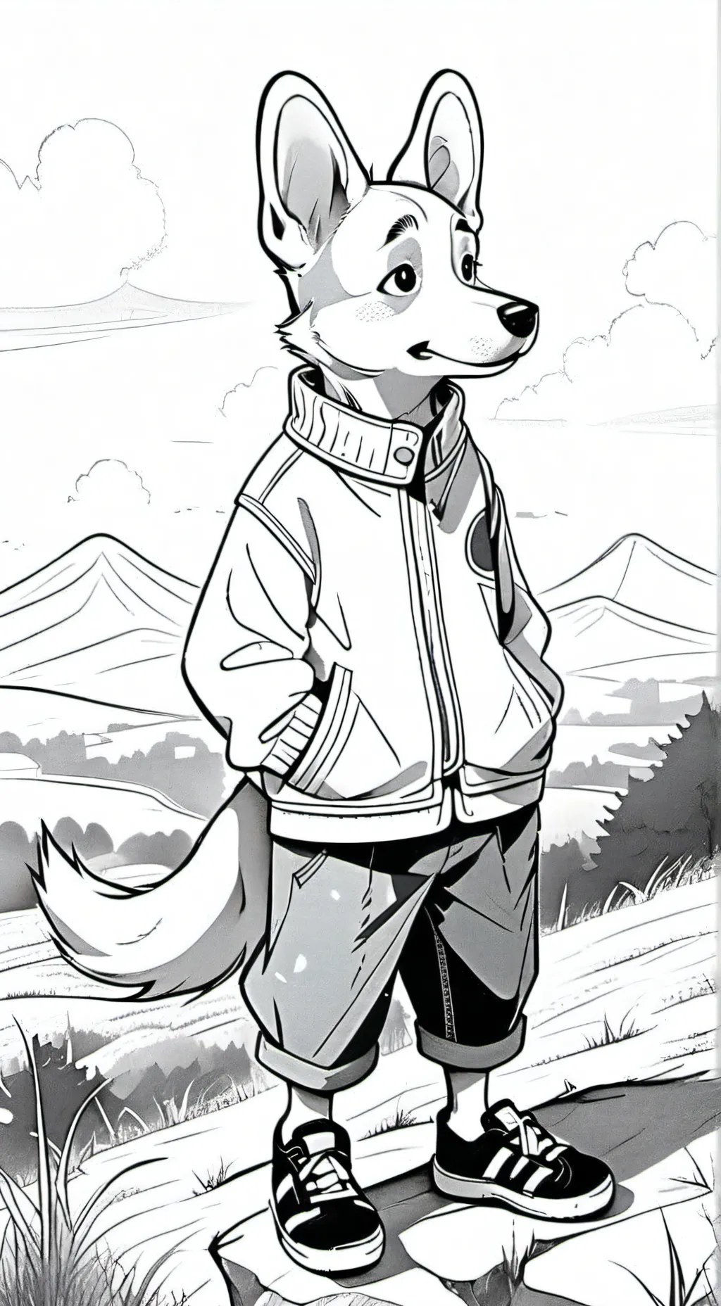 ai character: non-chill guy background