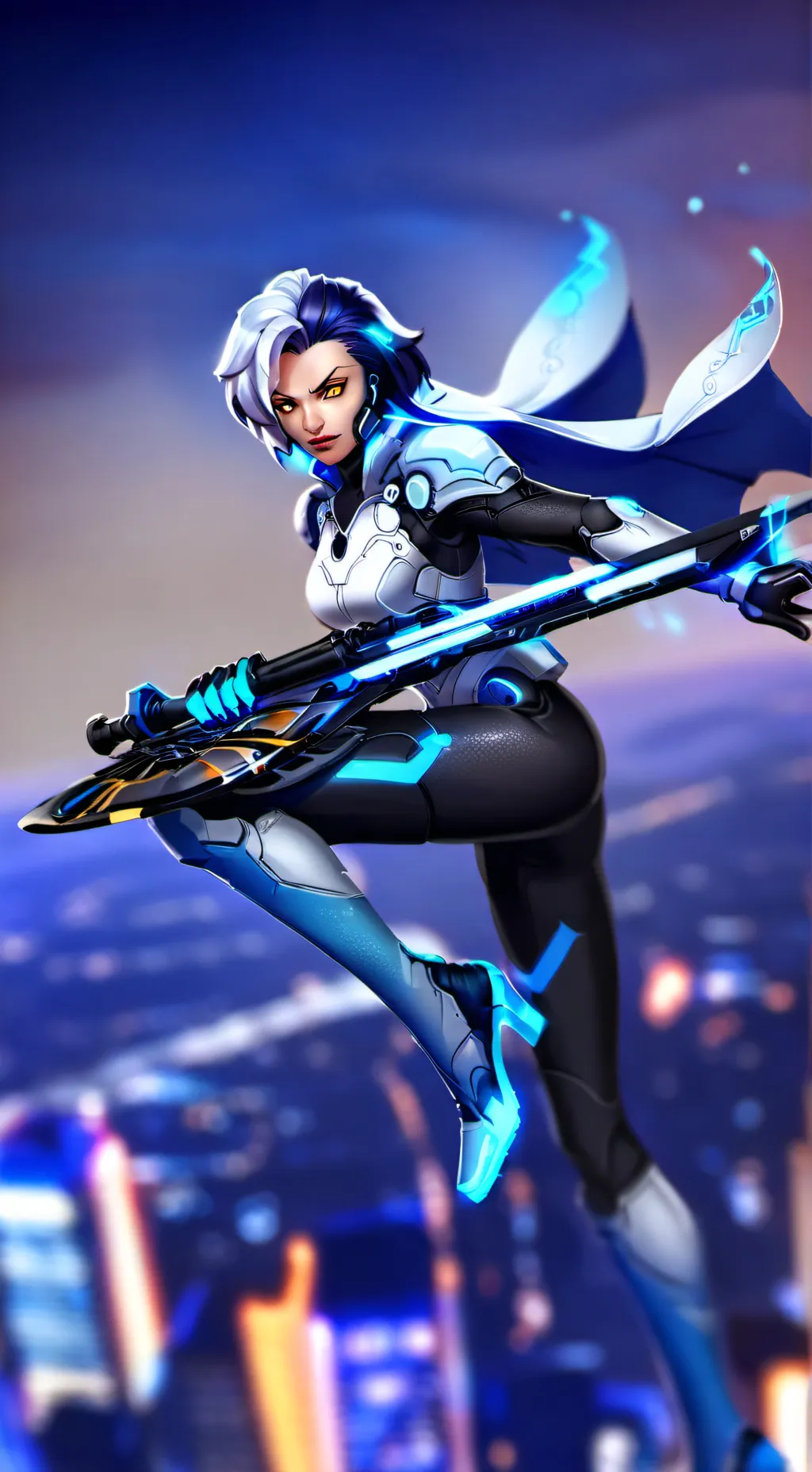 ai character: Sombra  background