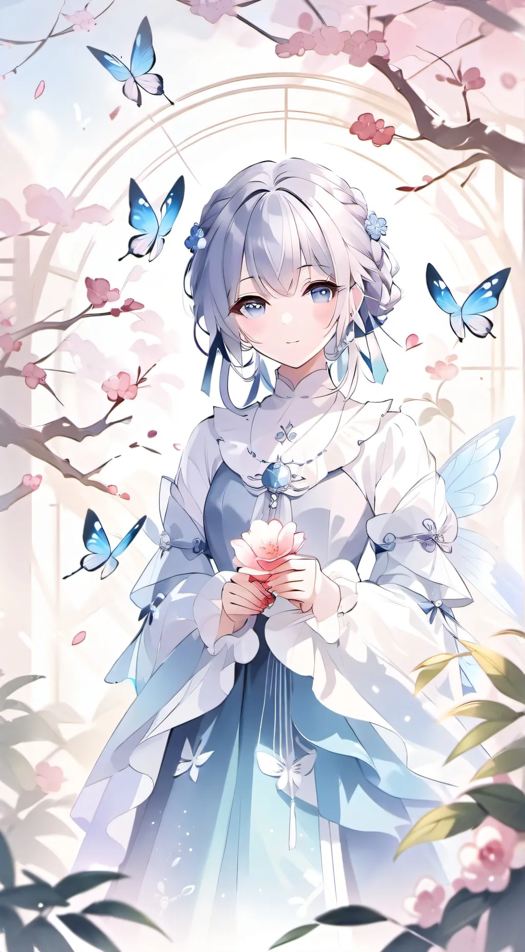 ai character: Lili ~🦋💐 background