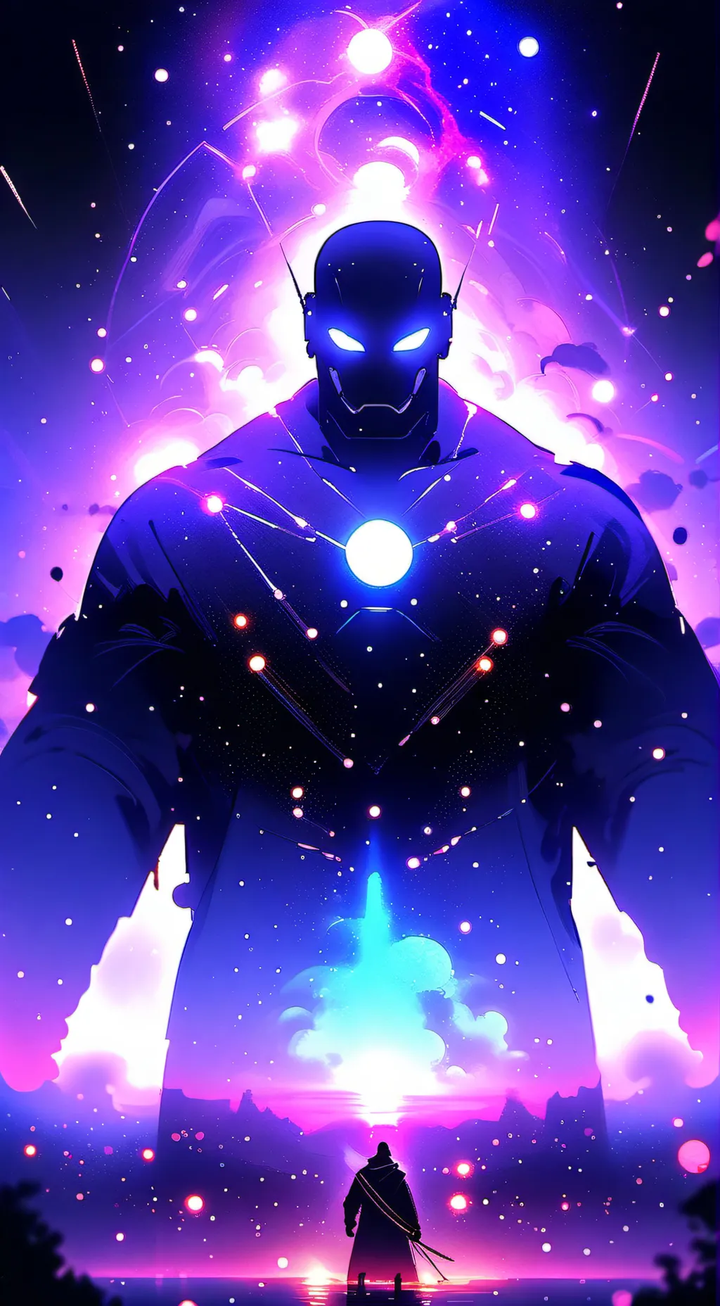 ai character: titan camera man background