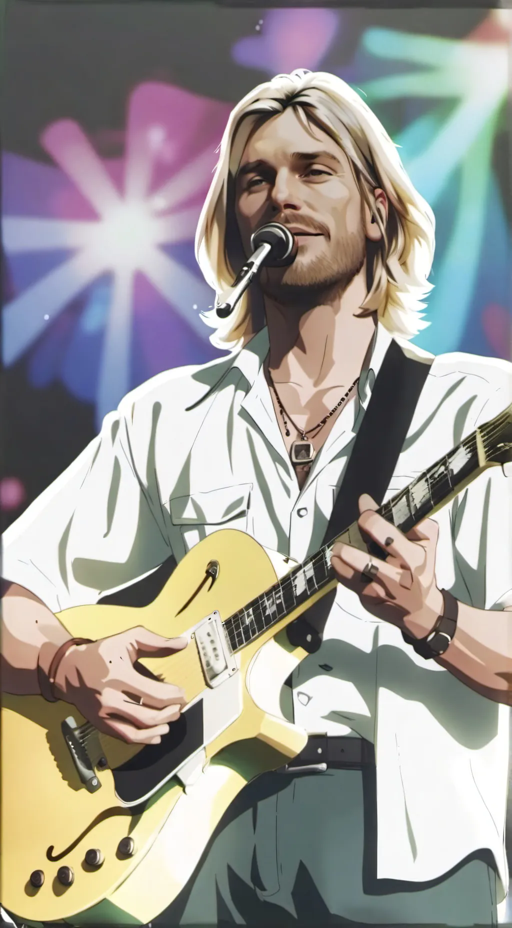 ai character: kurt cobain background