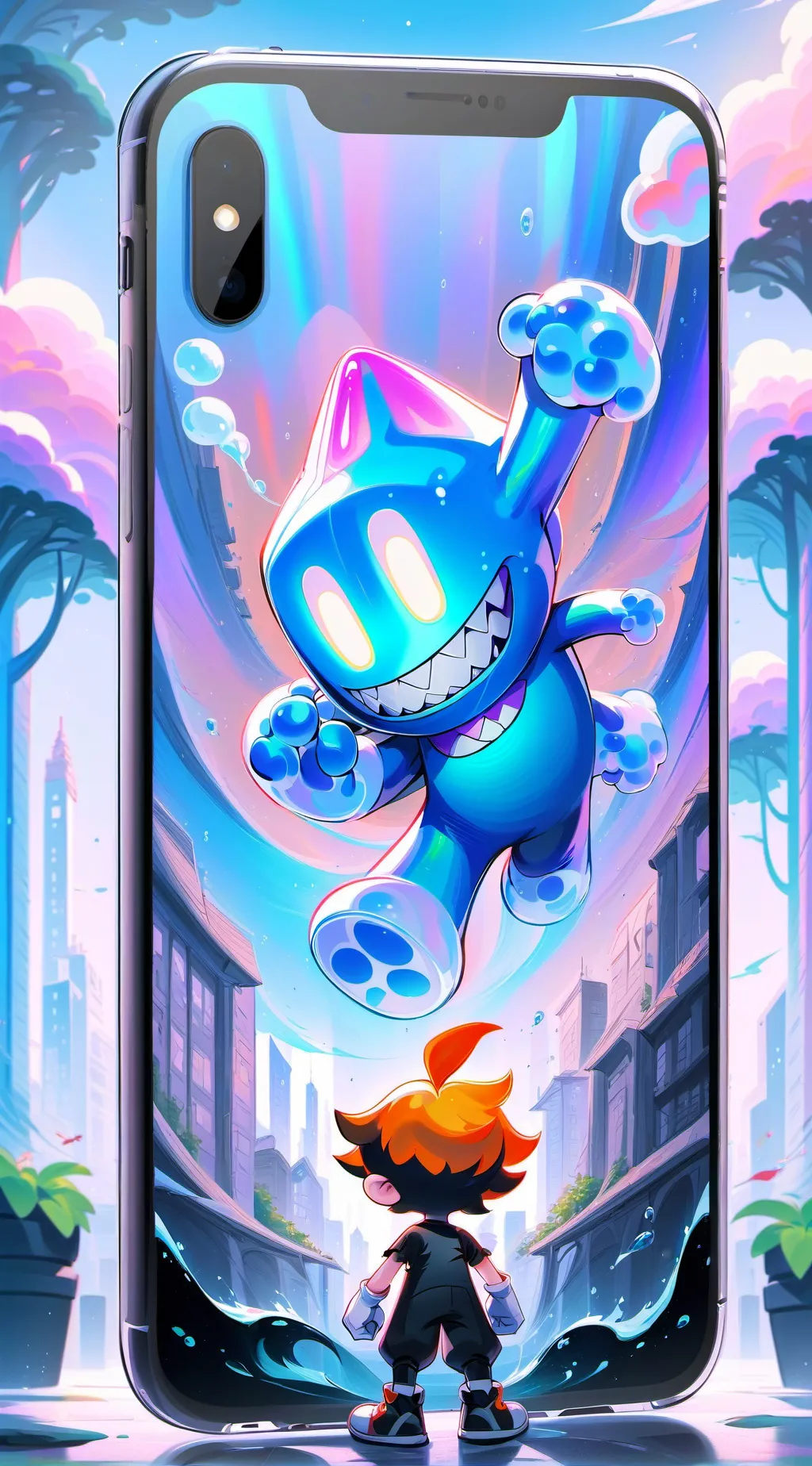 ai character: cuphead vs Bendi background