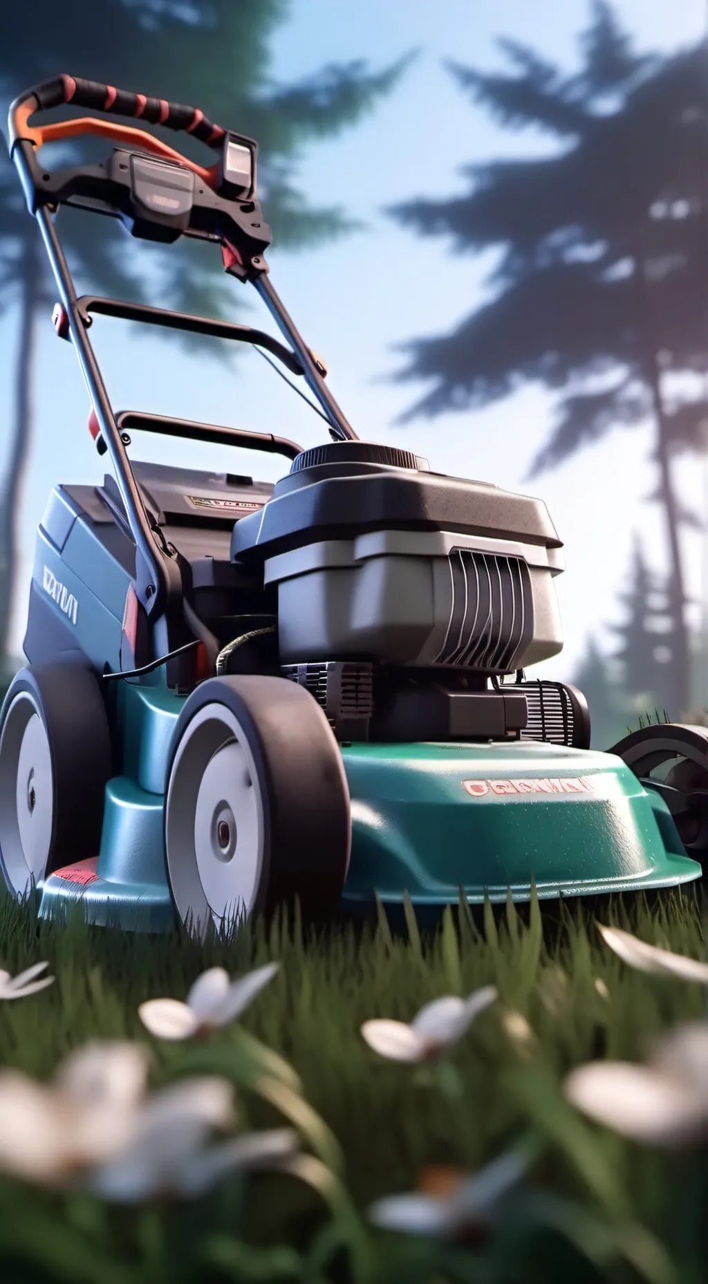 ai character: Lawnmower background