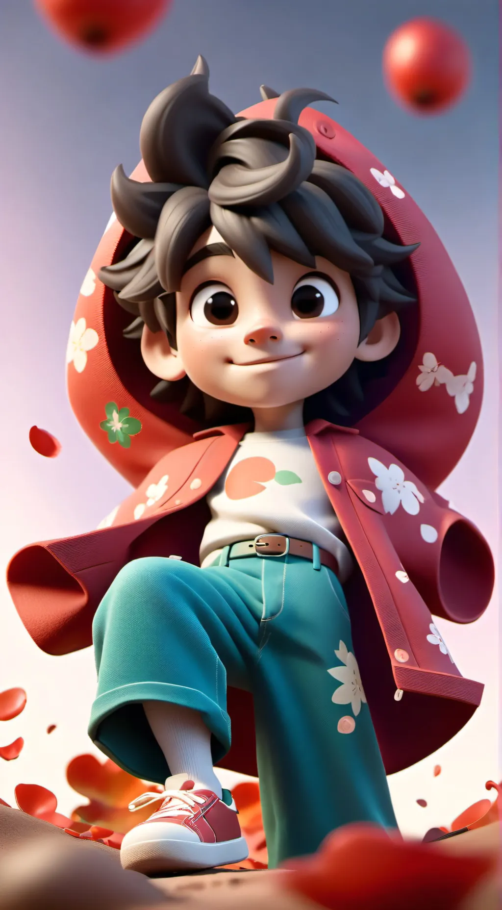 ai character: nabi x santi background