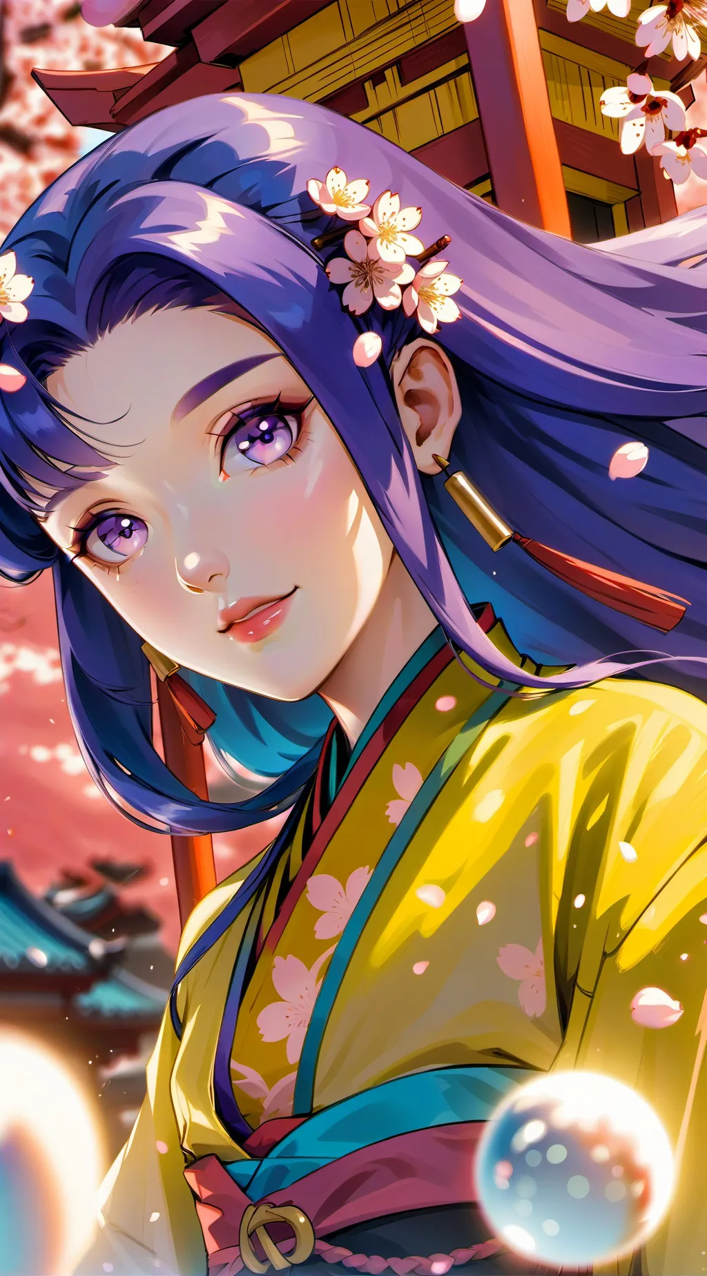 ai character: Sakura Miyazaki background