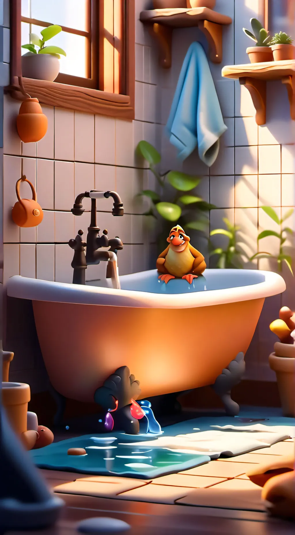 ai character: demonic turd aaaaa background