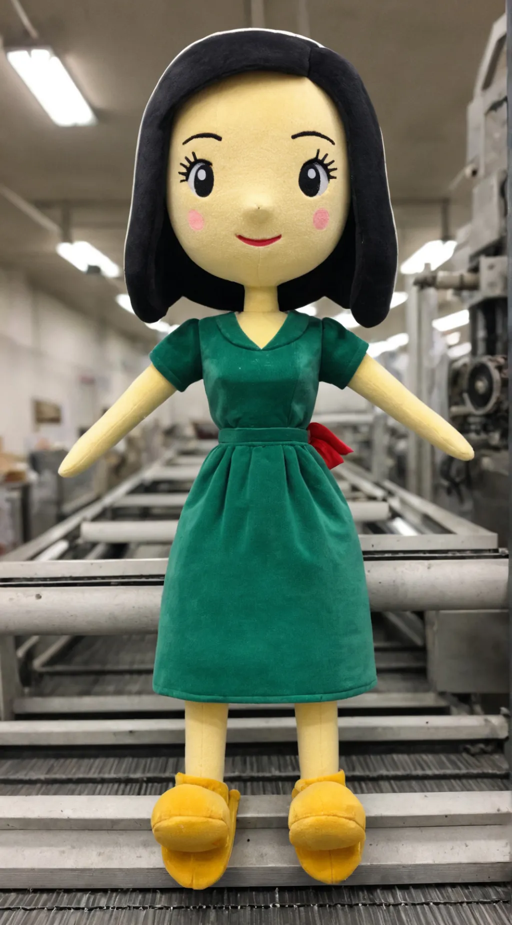 ai character: Plushie machine  background