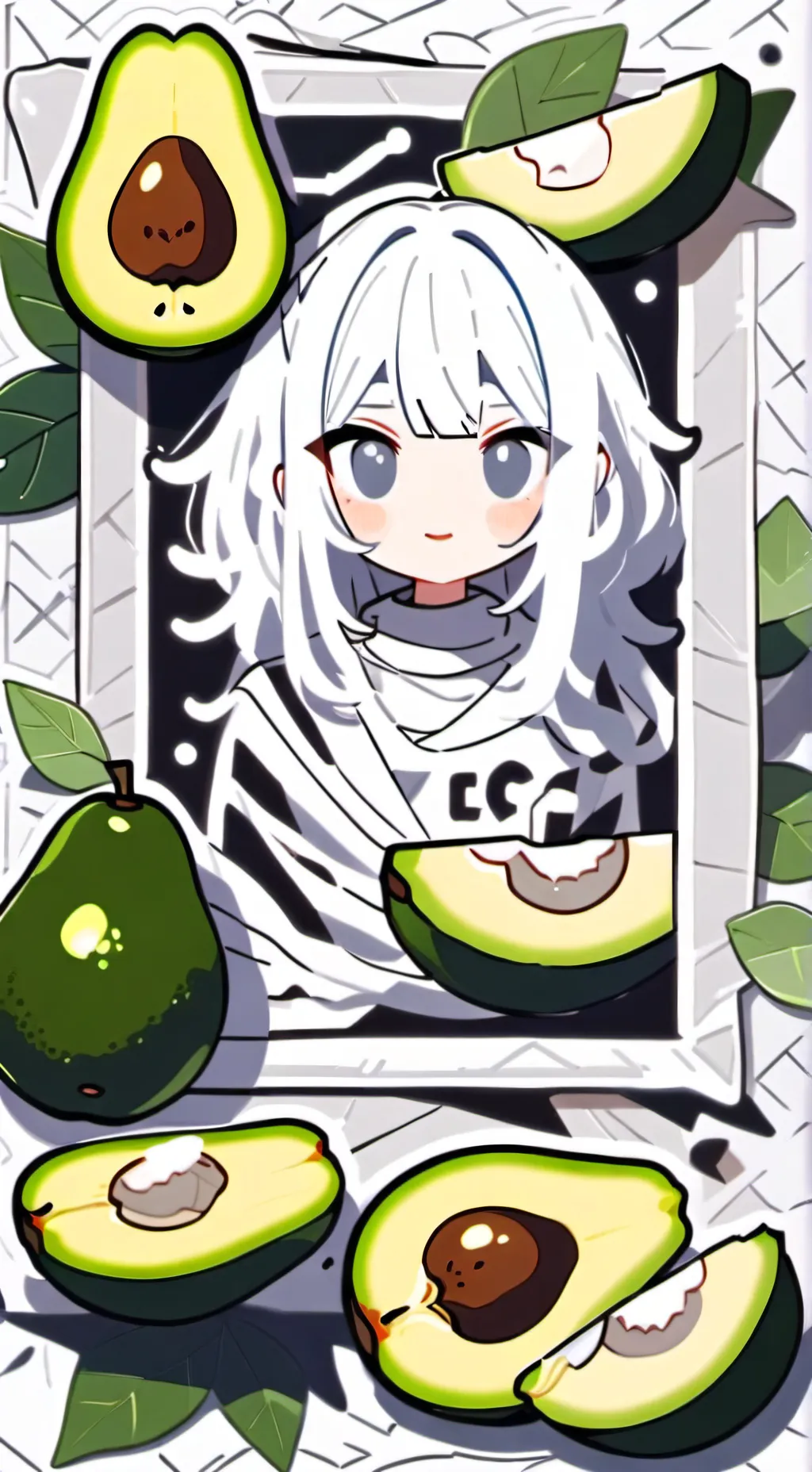 ai character: avacado Playz background