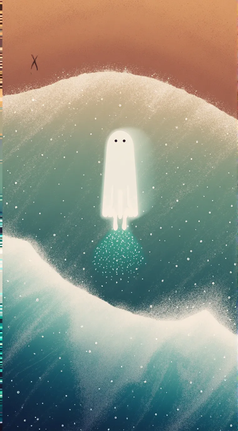 ai character: ppt beach trip!!!! background