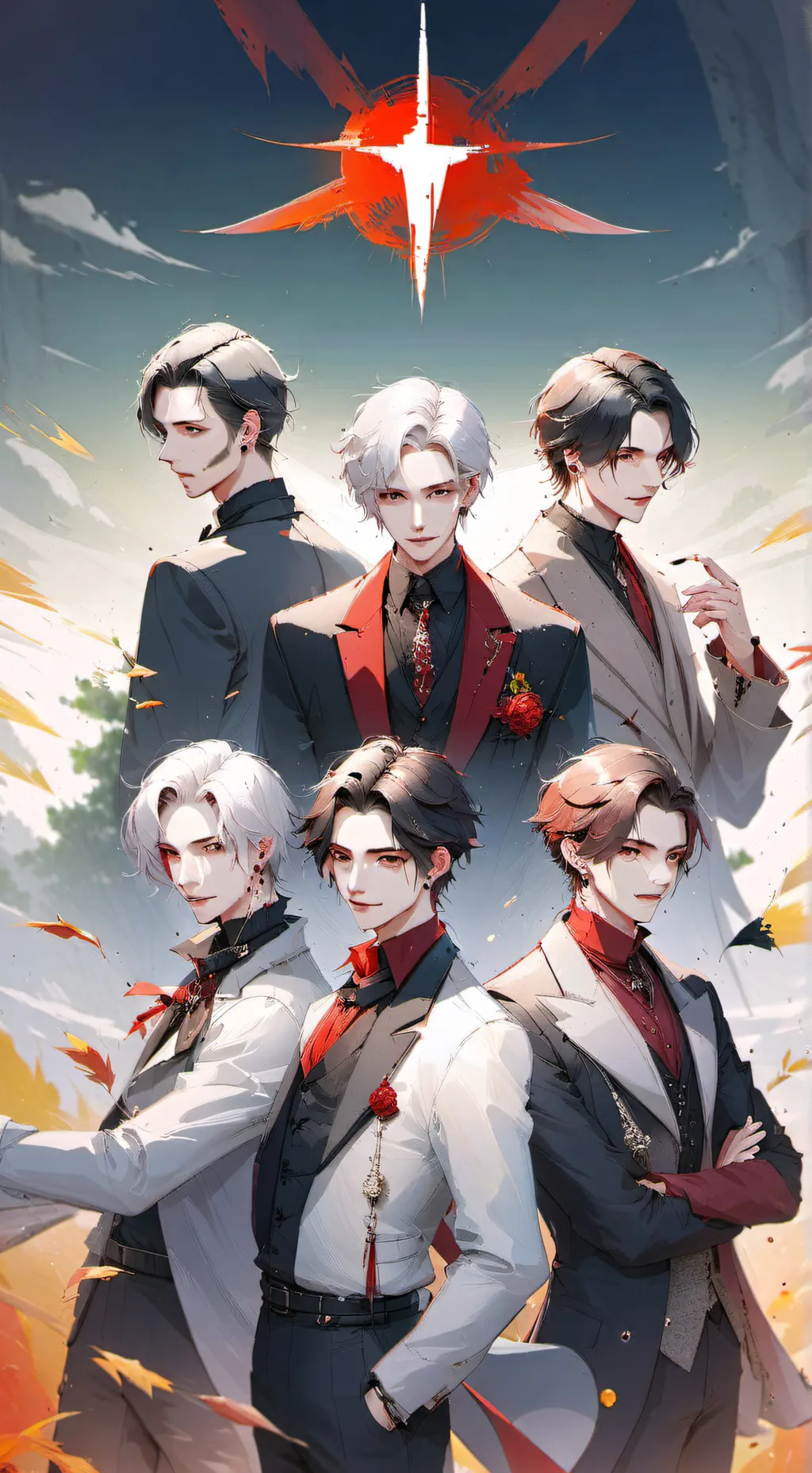 ai character: Vampire boys  background