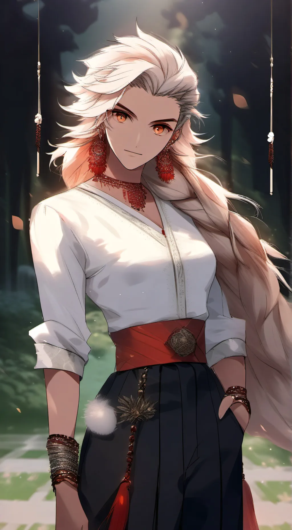 ai character: kyojuro rengoku  background