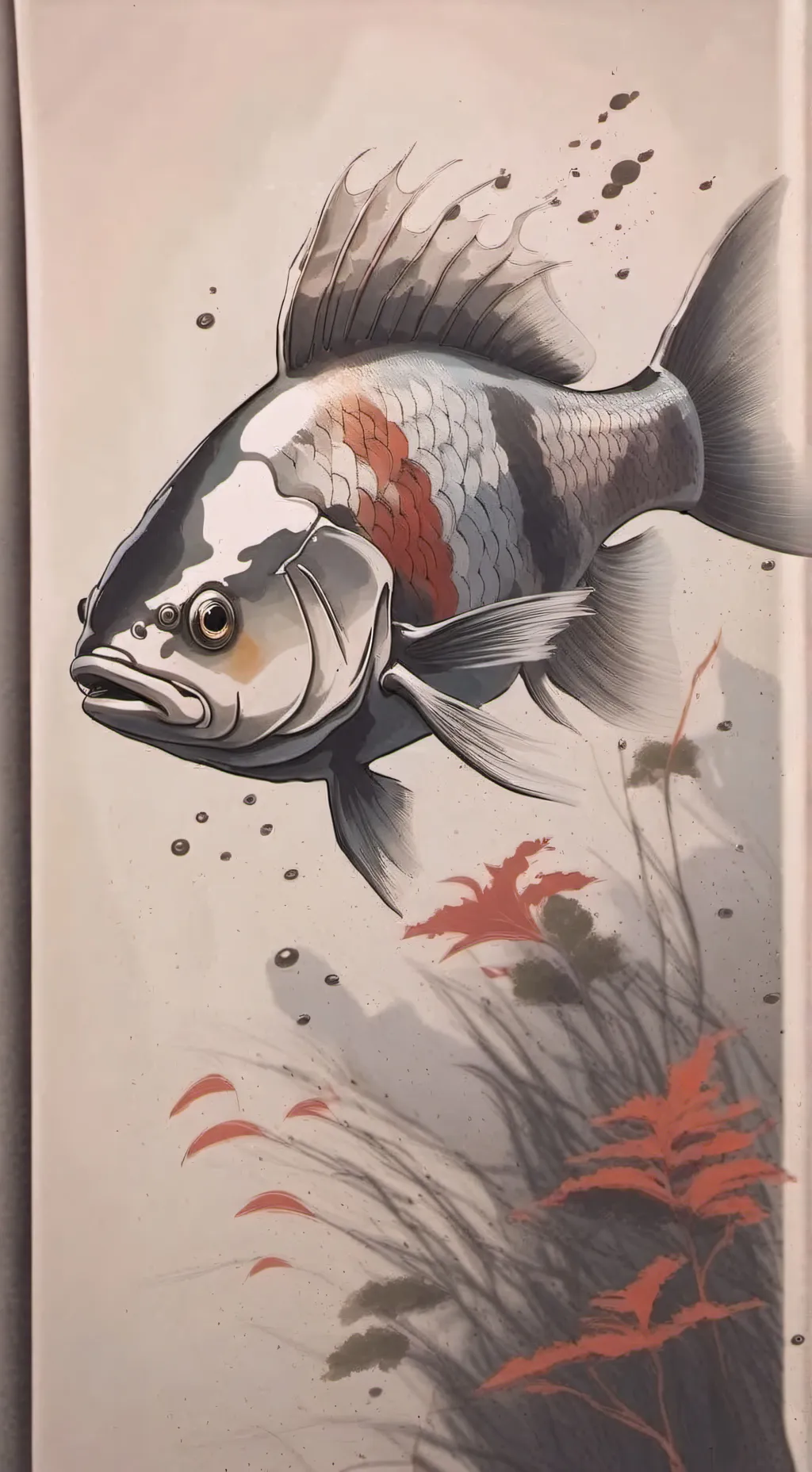 ai character: Fish background