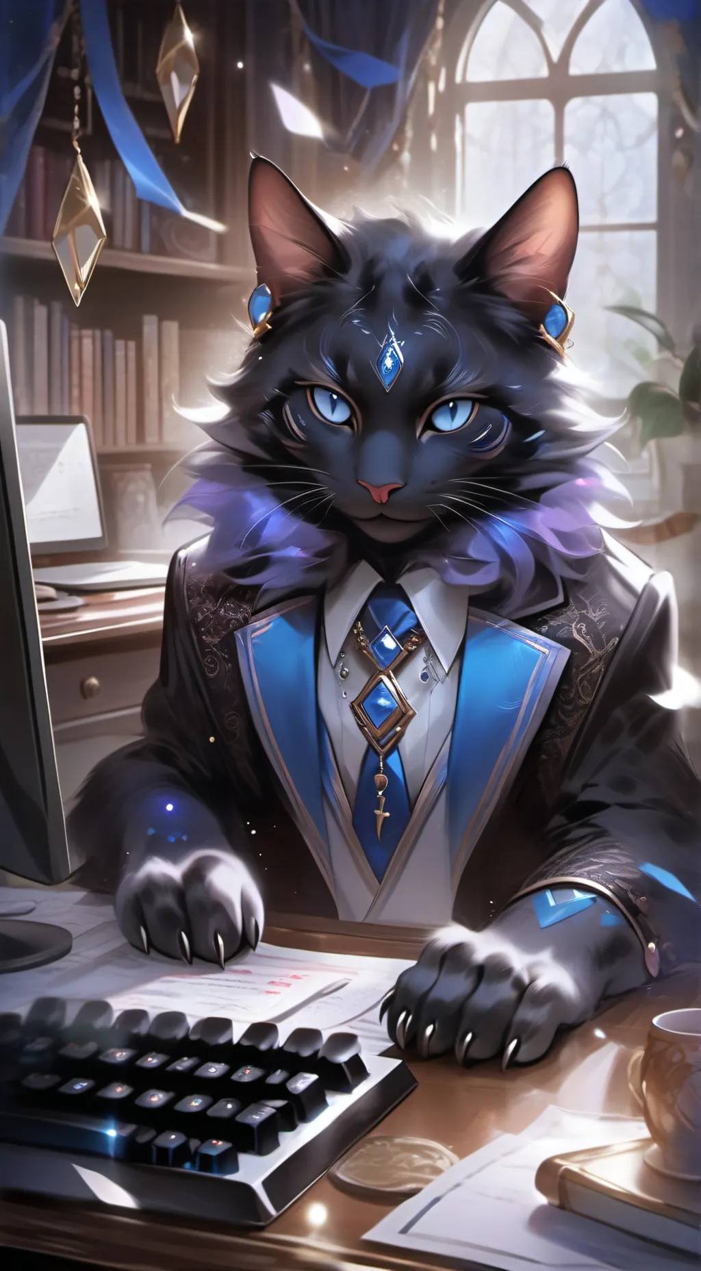 ai character: NetTea background