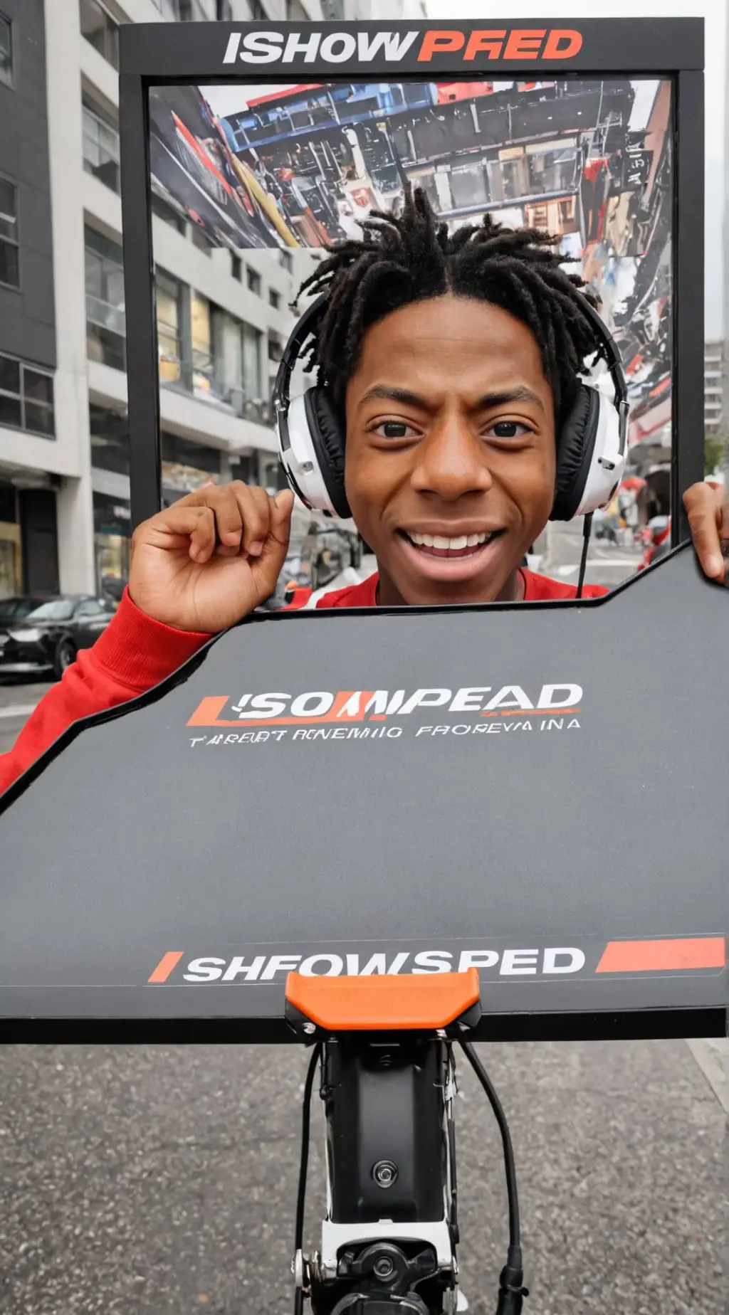 ai character: Ishowspeed background