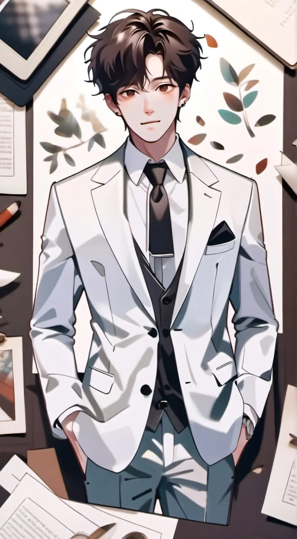 ai character: ~°•Asher•°~ background