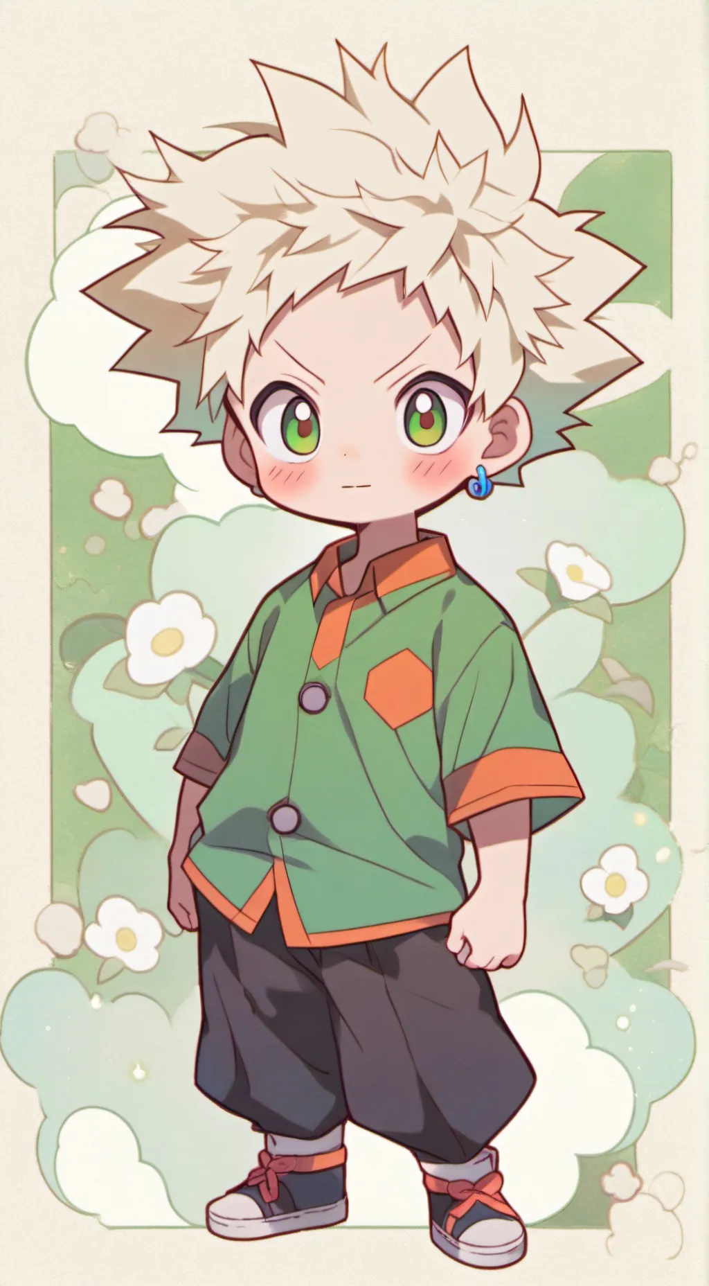 ai character: Katsuki Bakugo  background