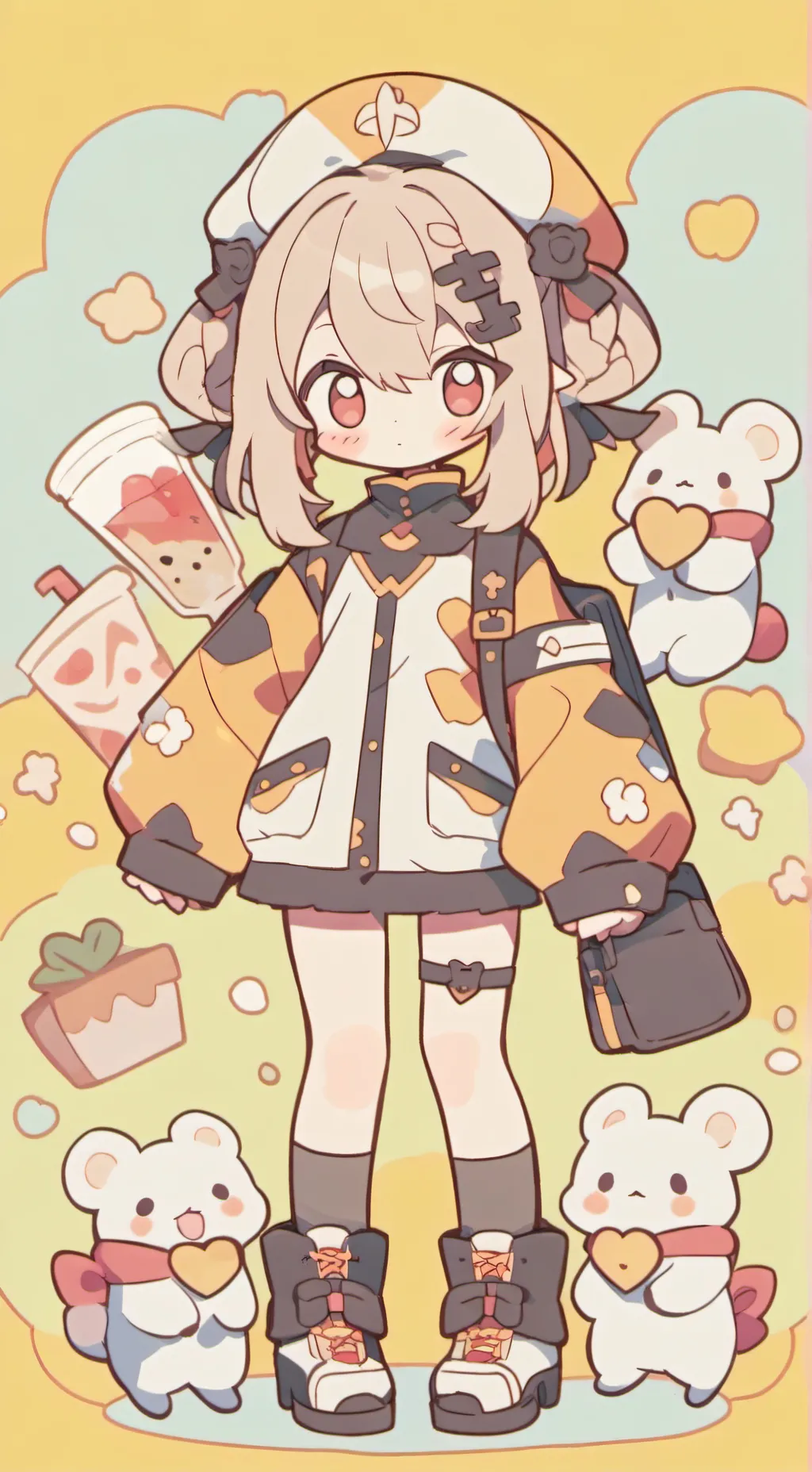 ai character: mui and yui background