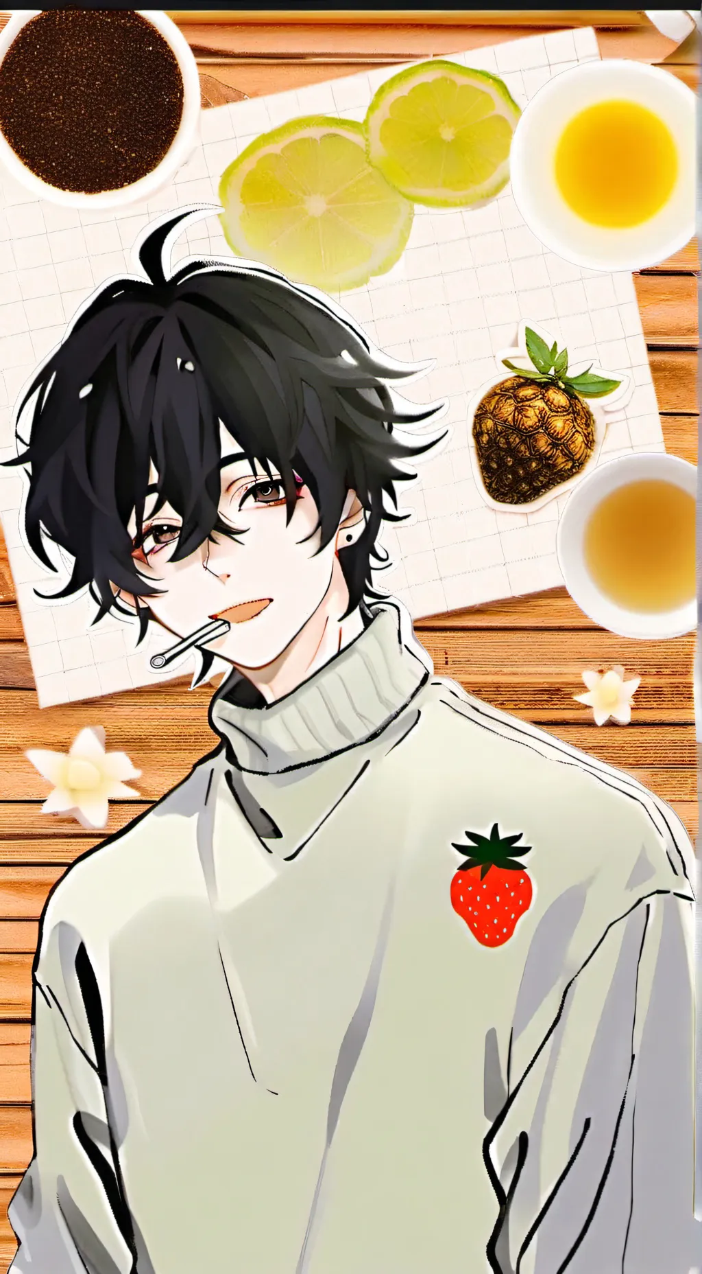 ai character: ✨️🍍mîƙę🍍✨️ background