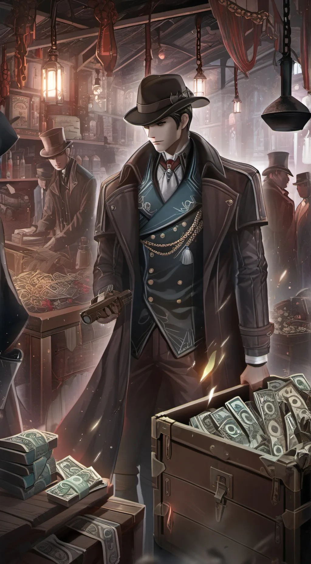 ai character: The Gunsmith Tycoon background