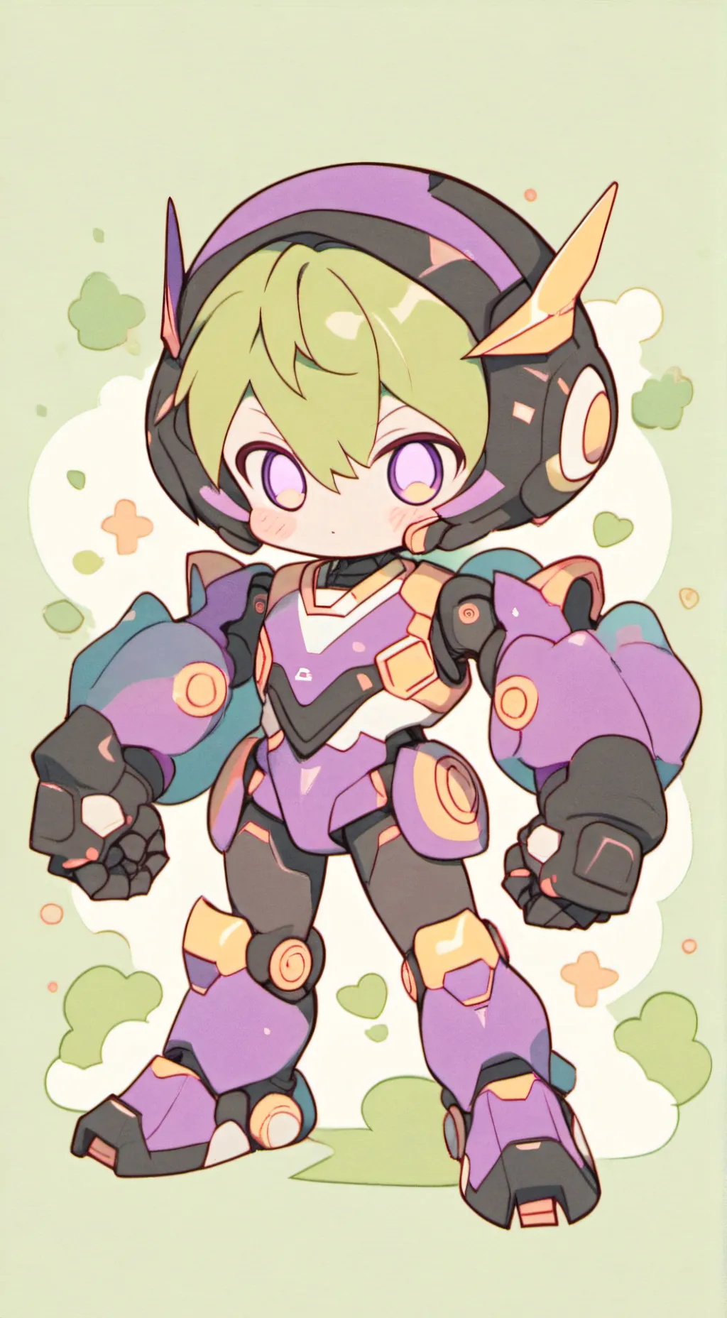 ai character: uzi background