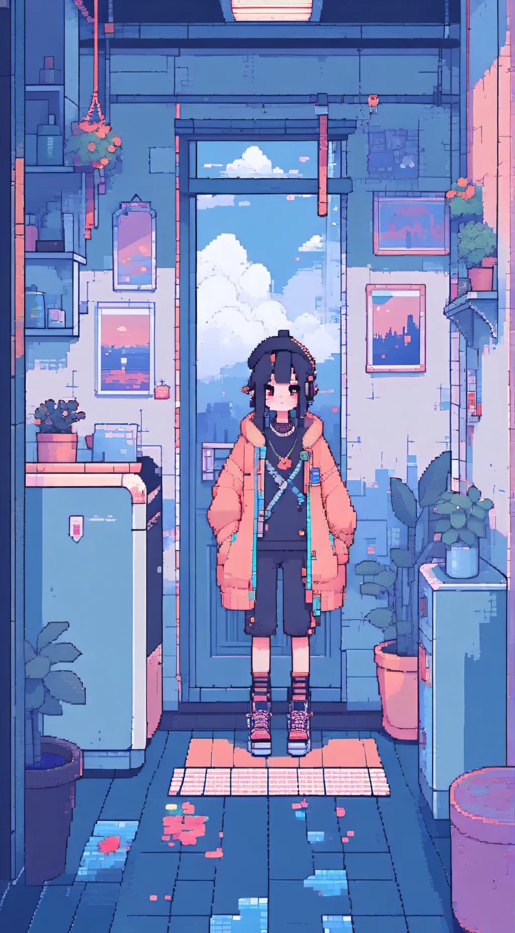 ai character: demon slayer  background