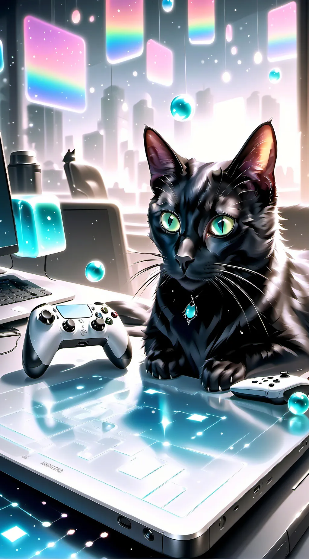 ai character: ShadowBit background