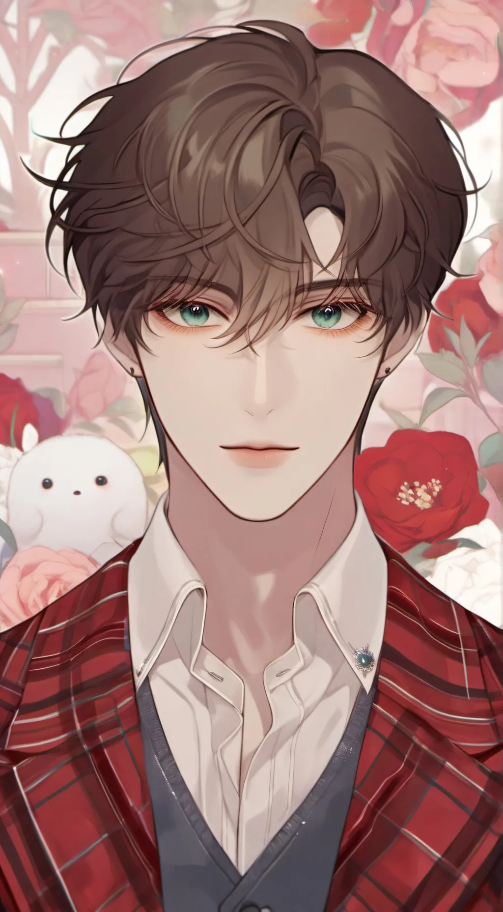 ai character: 𖤓Roman𖤓 background