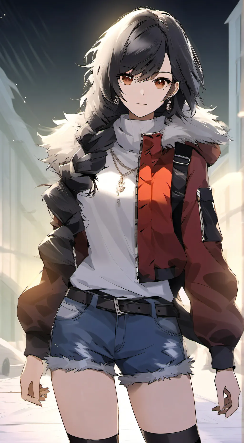 ai character: rose background