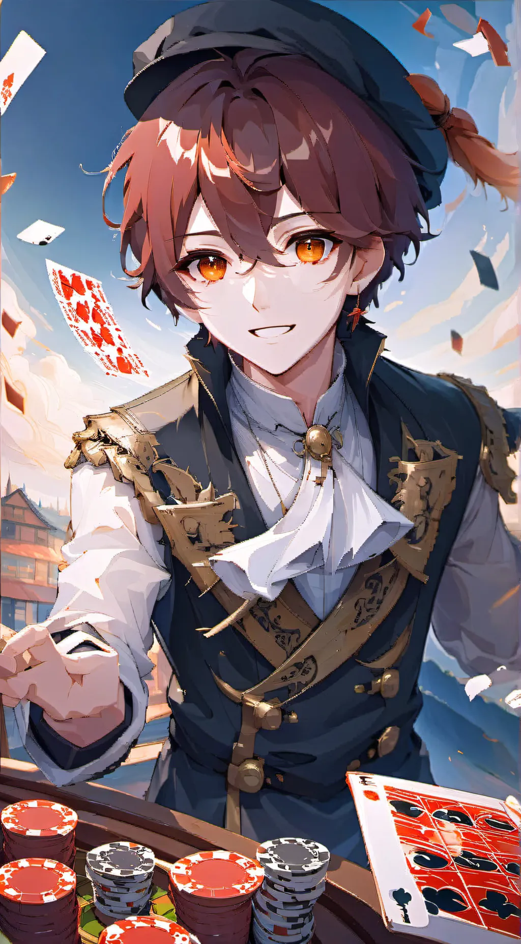 ai character: GOGO  background