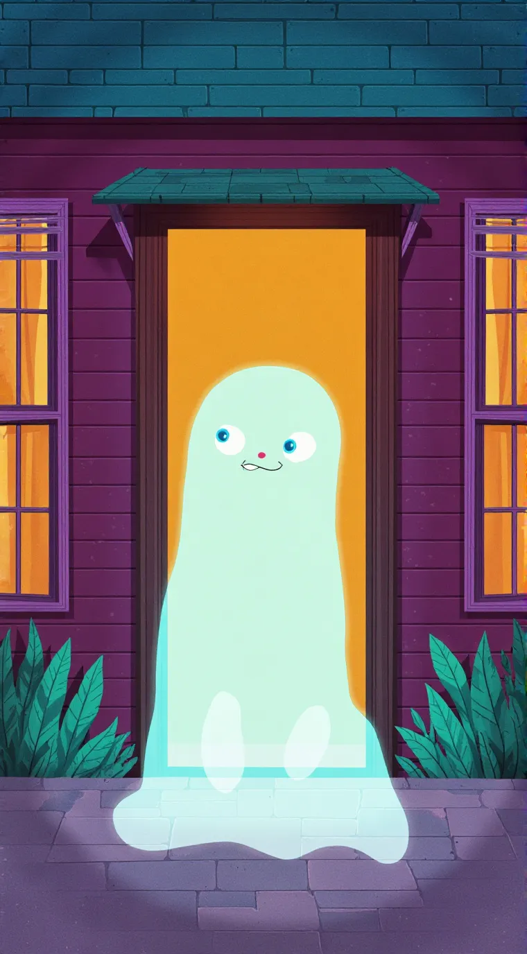 ai character: THE HAUNTED HOUSE  background