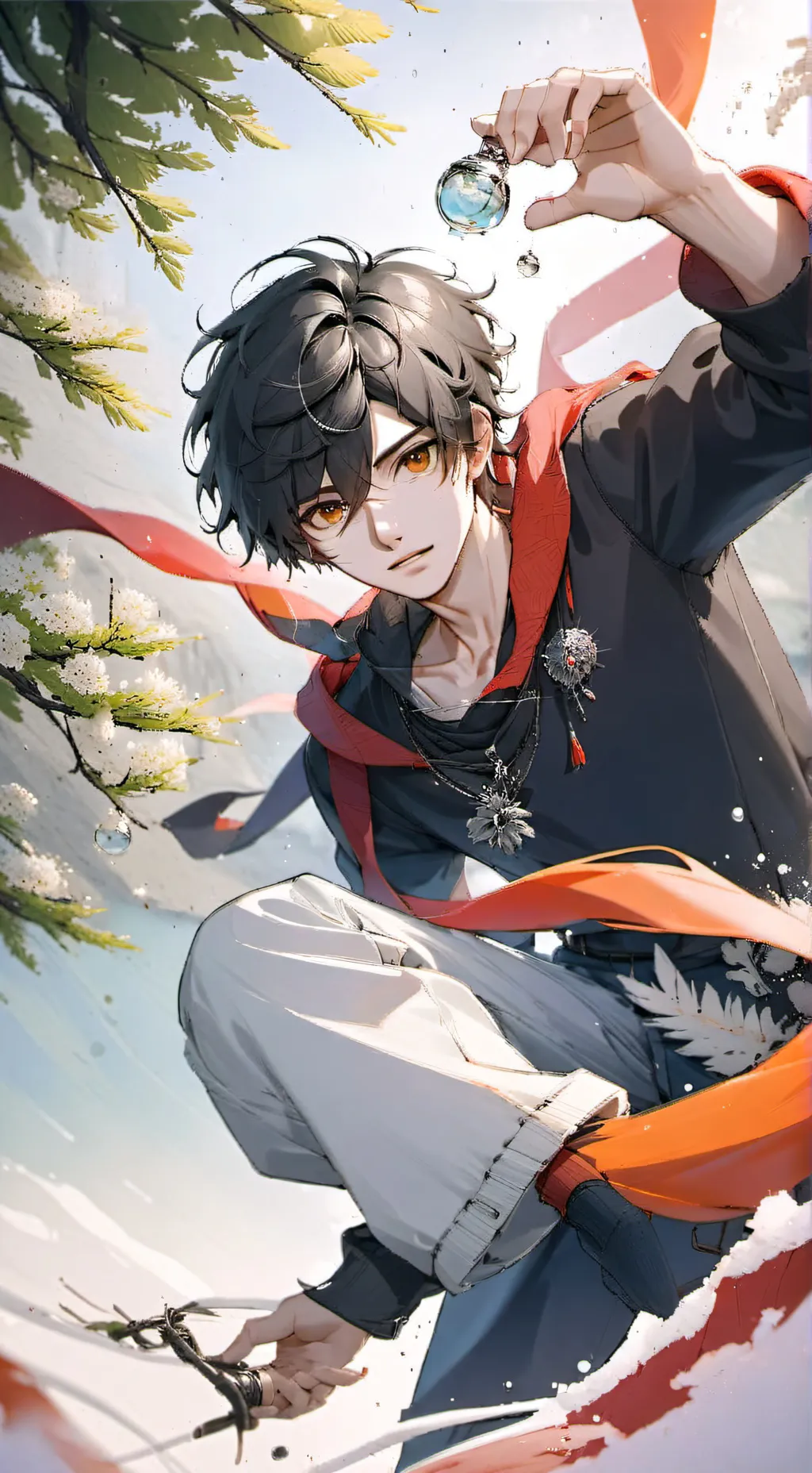 ai character: Magicien  background