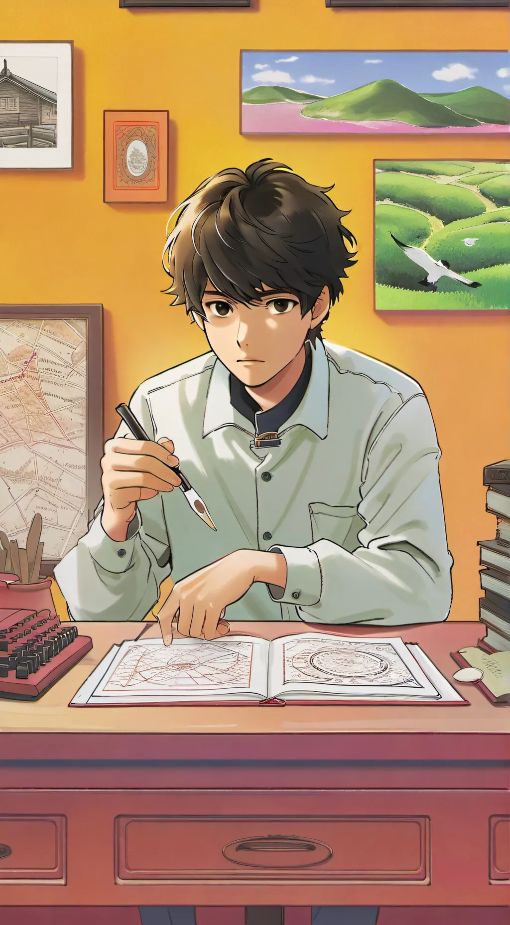 ai character: Dante  background