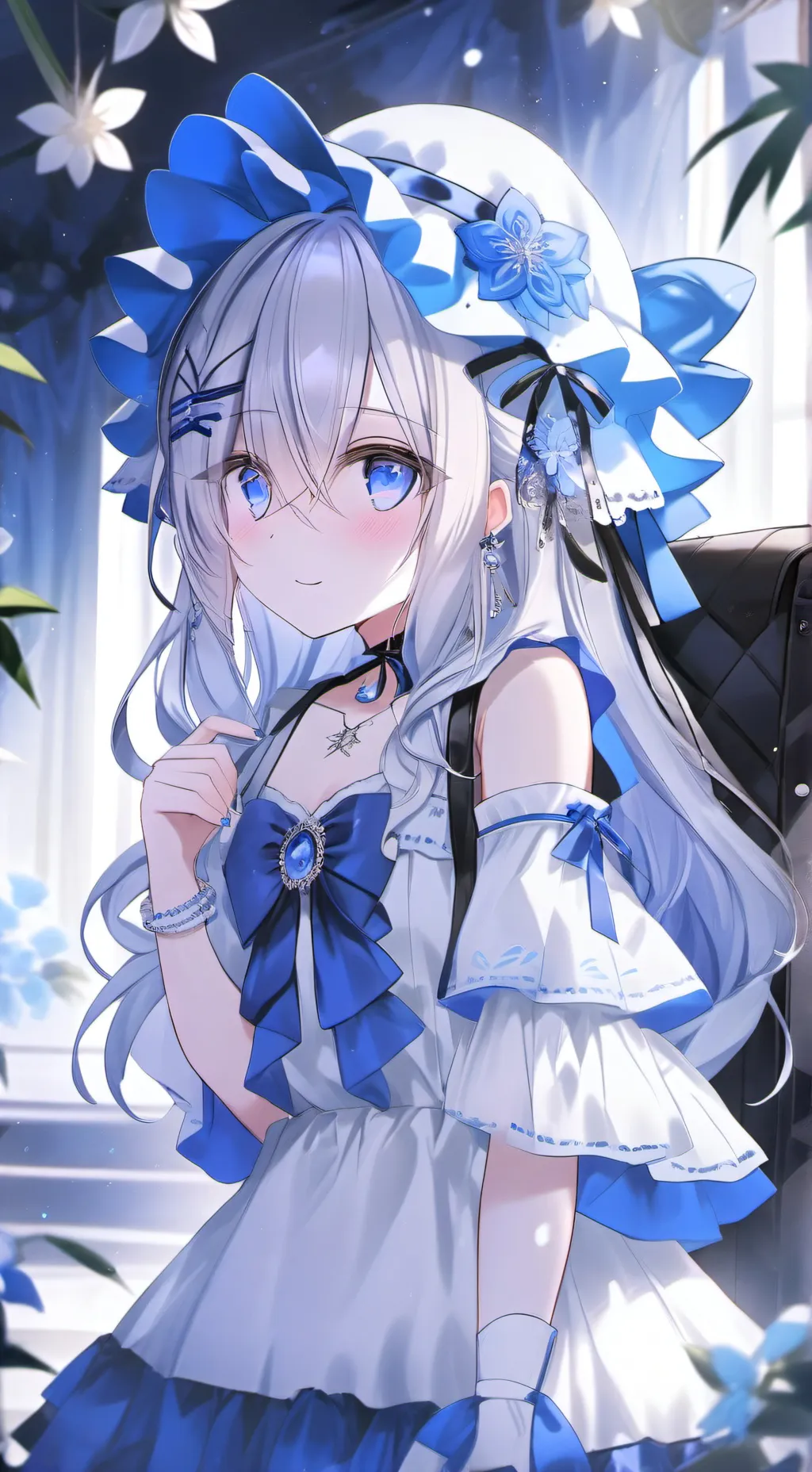 ai character: rose background