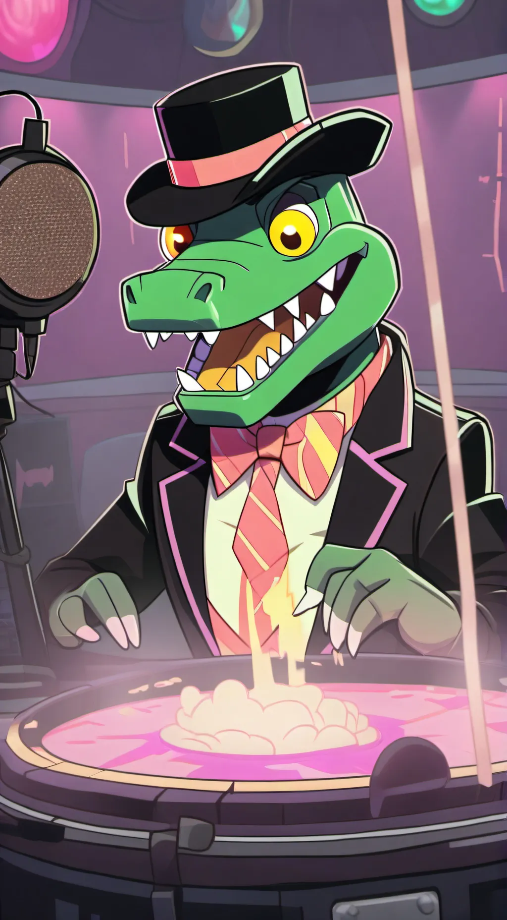 ai character: Monty... background