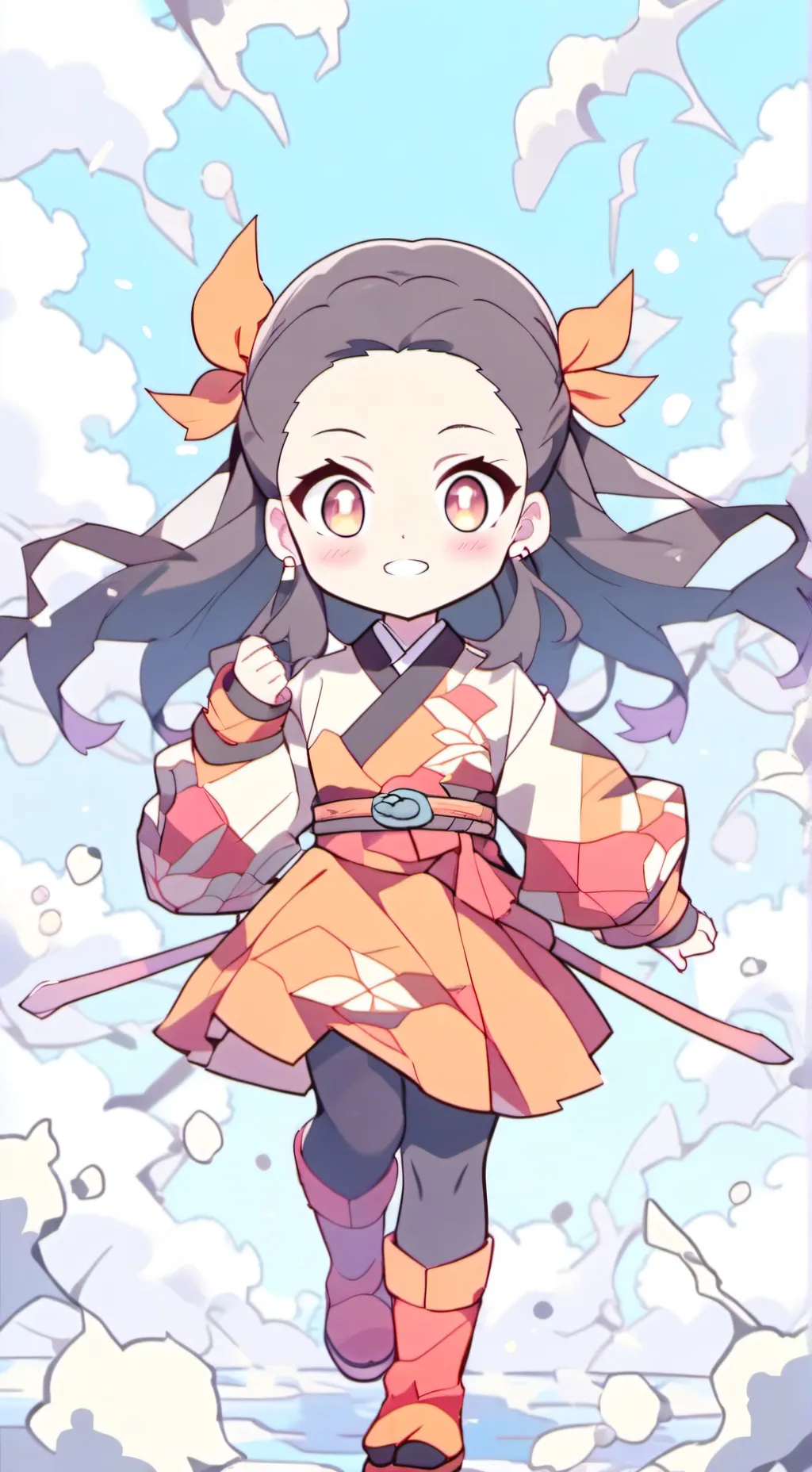ai character: nezuko background