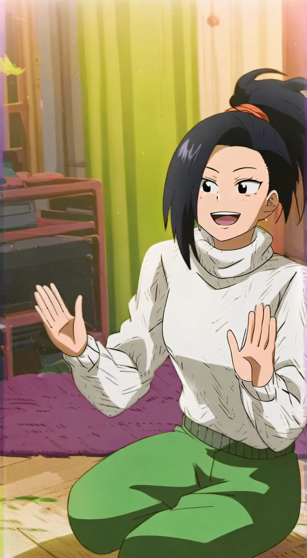 ai character: Momo x you  background