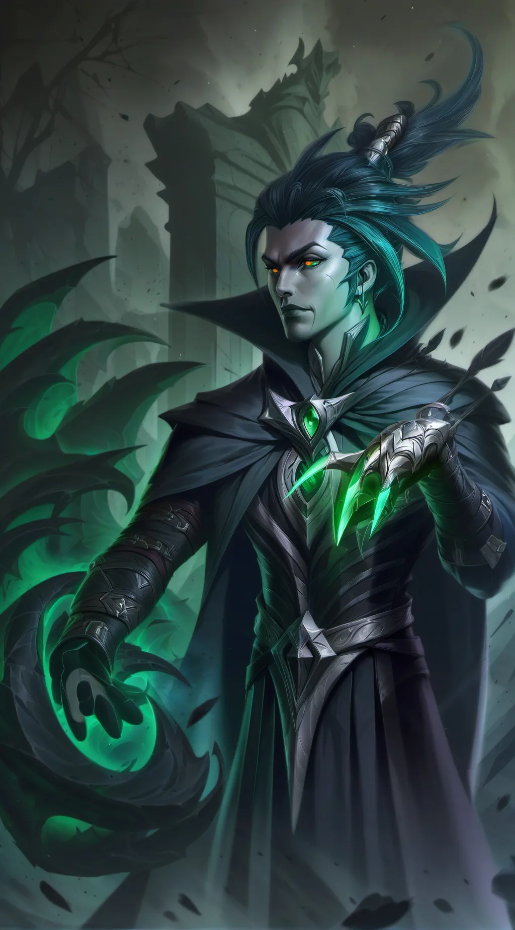 ai character: shadowtvman  background