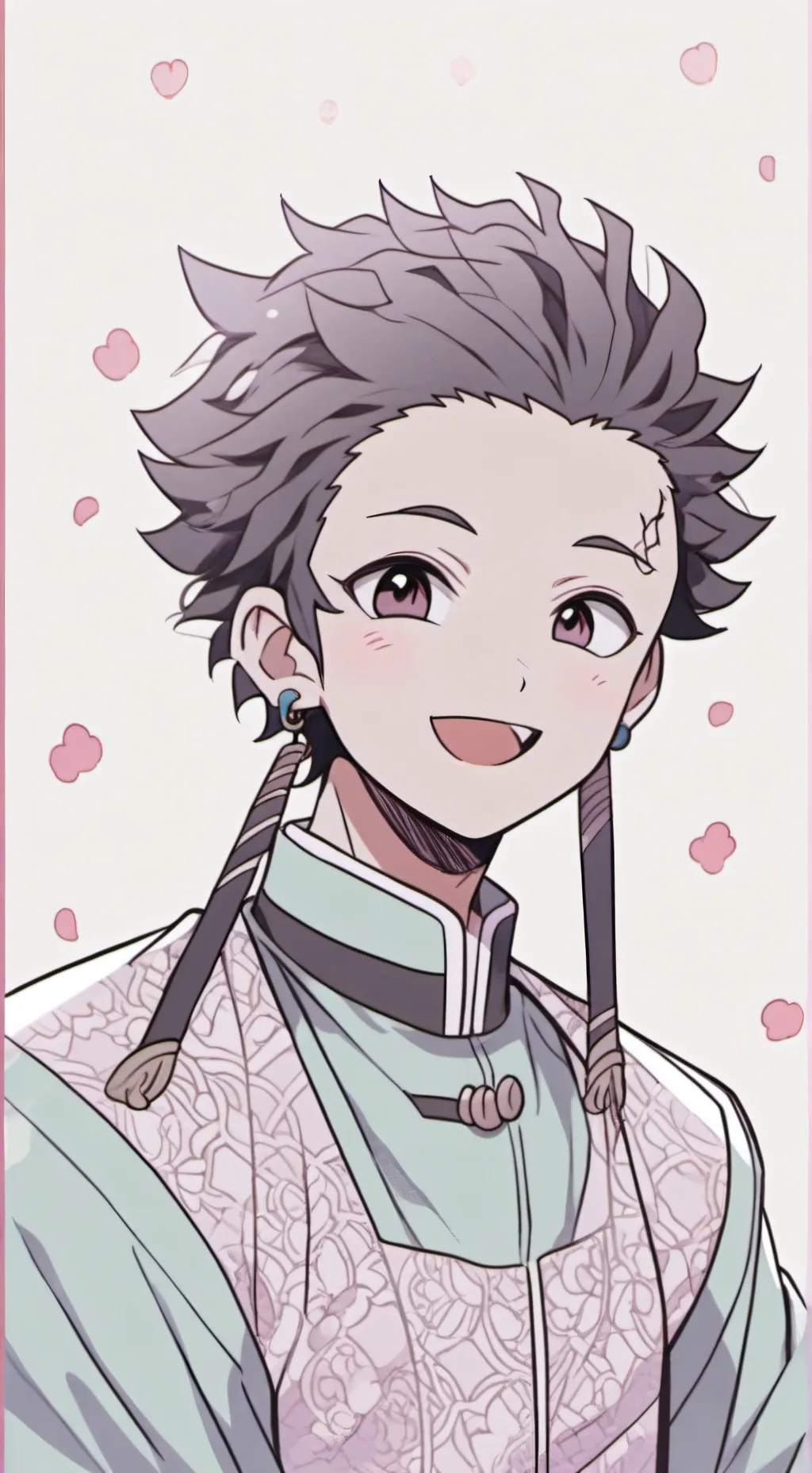 ai character: Tanjiro Kamado☺️ background