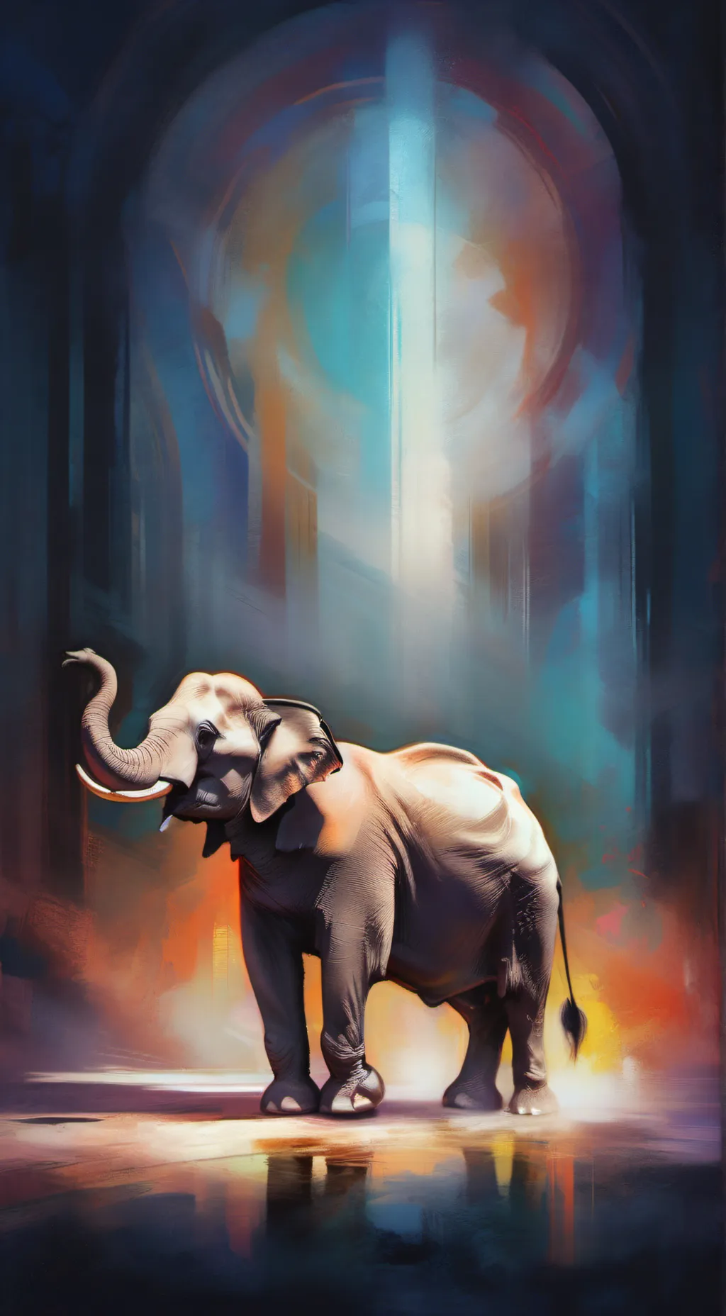 ai character: abstraction pebble background