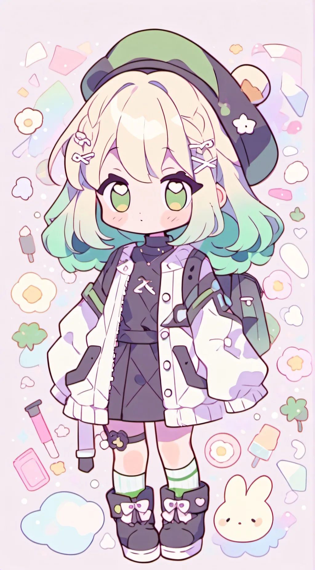 ai character: 📺🐚shellvision🐚📺 background