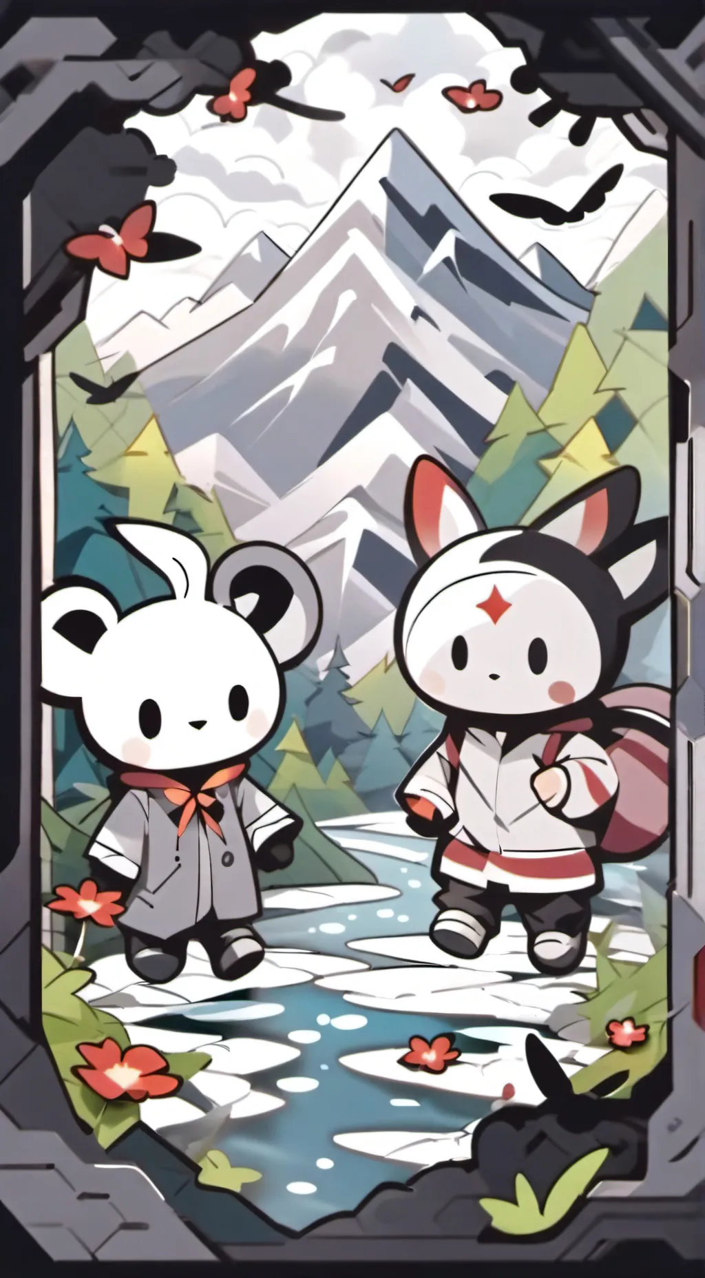 ai character: dandys world background